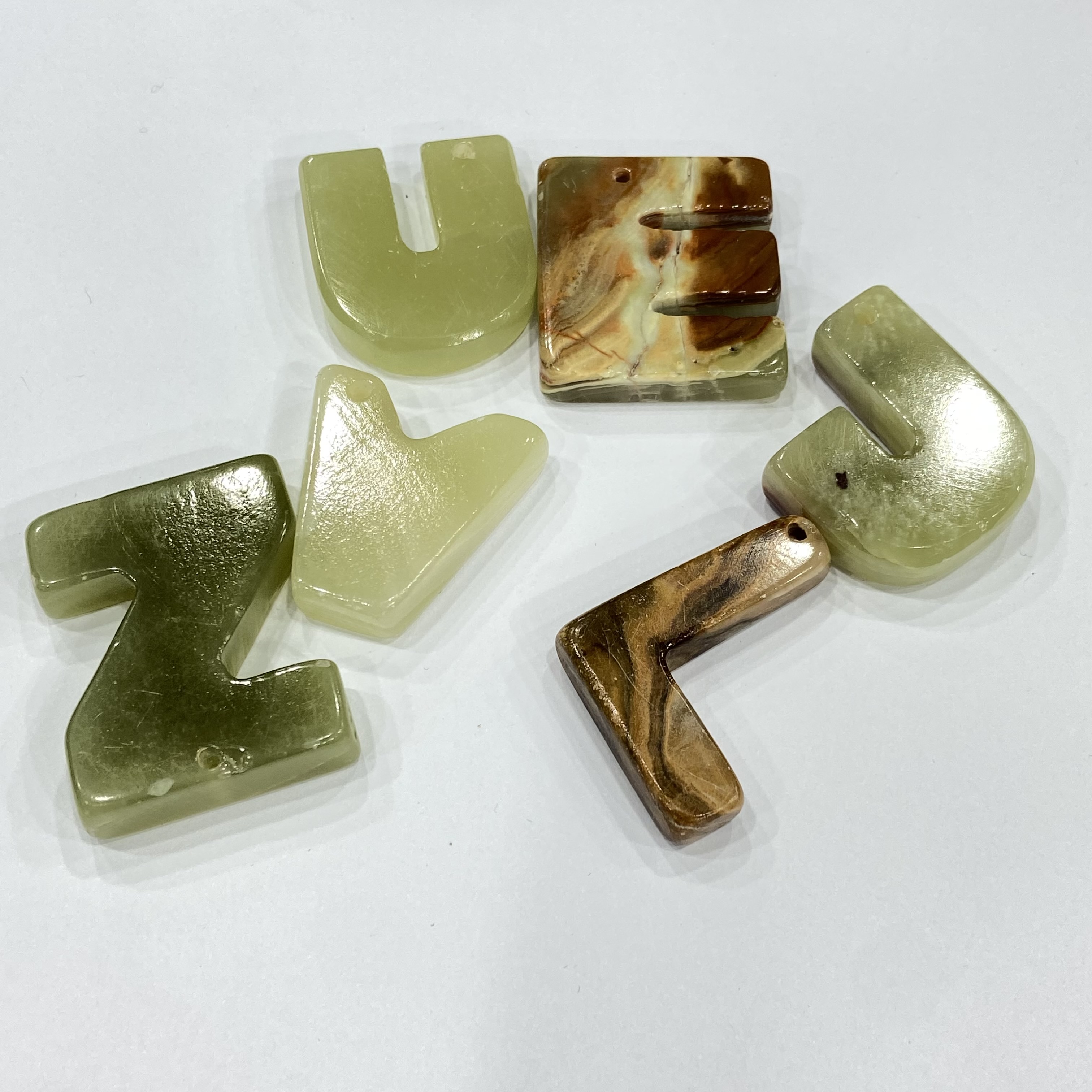 New High Quality Natural crystals healing stones Afghanistan jade English letters Carving piece for decoration and gifts