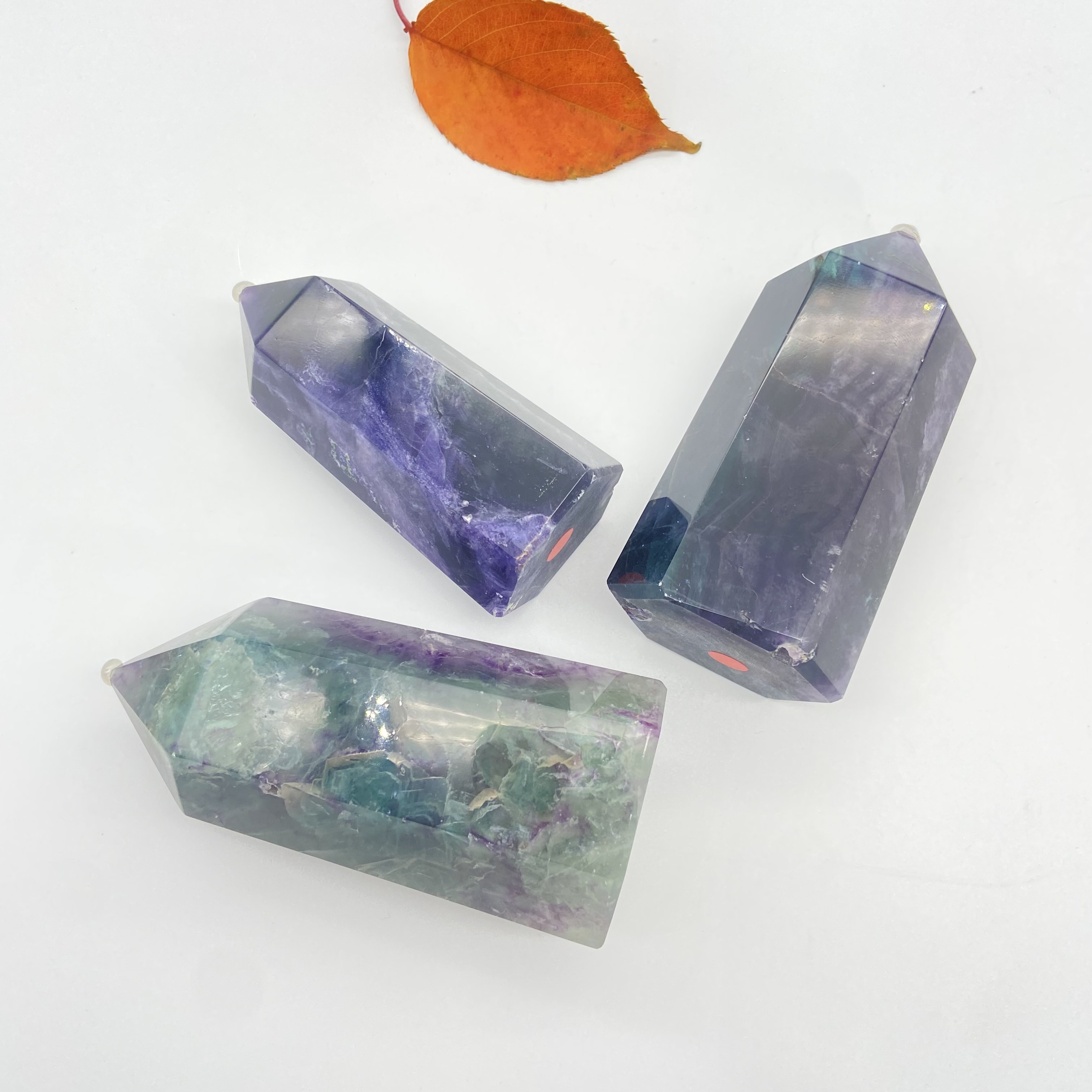 High-Quality natural crystal points wholesale crystal quartz fluorite tower points for healing