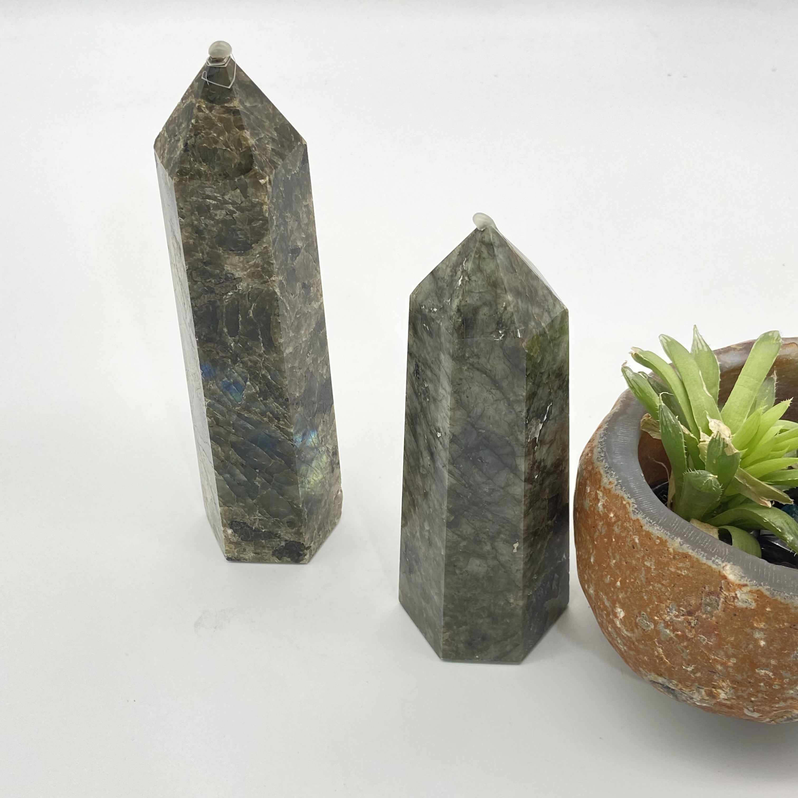 Labradorite Stone Craft crystal quartz points Wholesale High Quality Natural Crystal Labradorite big tower for gift