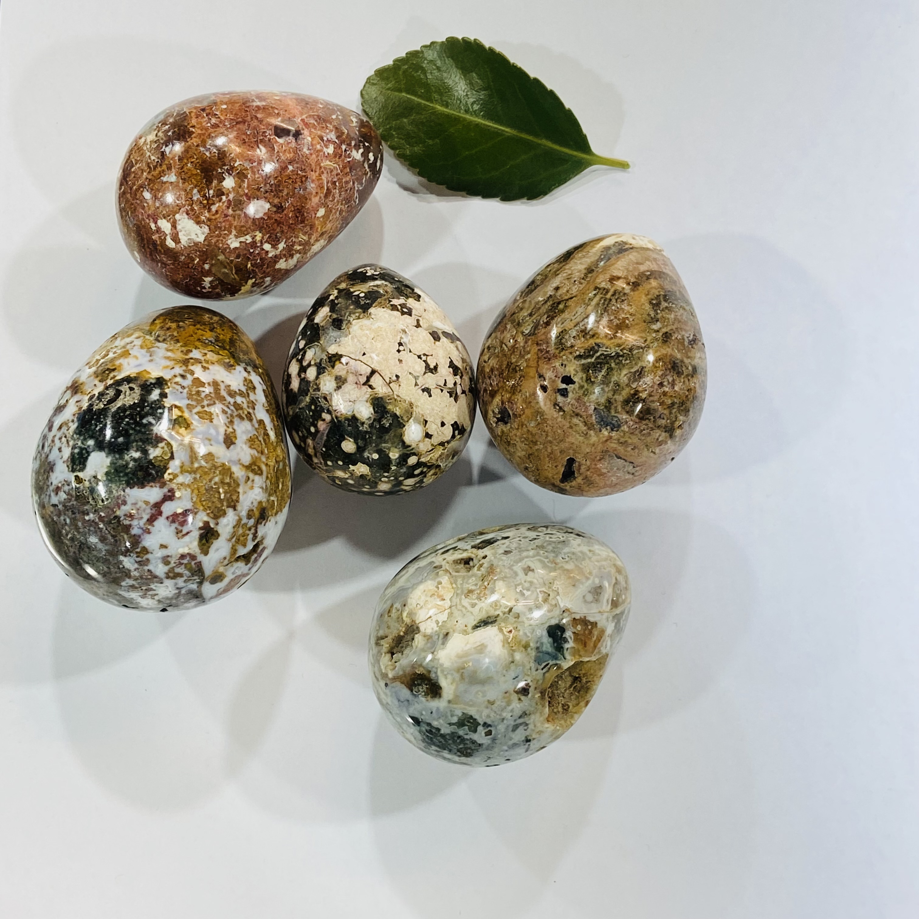 Best Quality Natural crystals healing stones Ocean Jasper crystal egg stones healing crystal for decoration and gifts