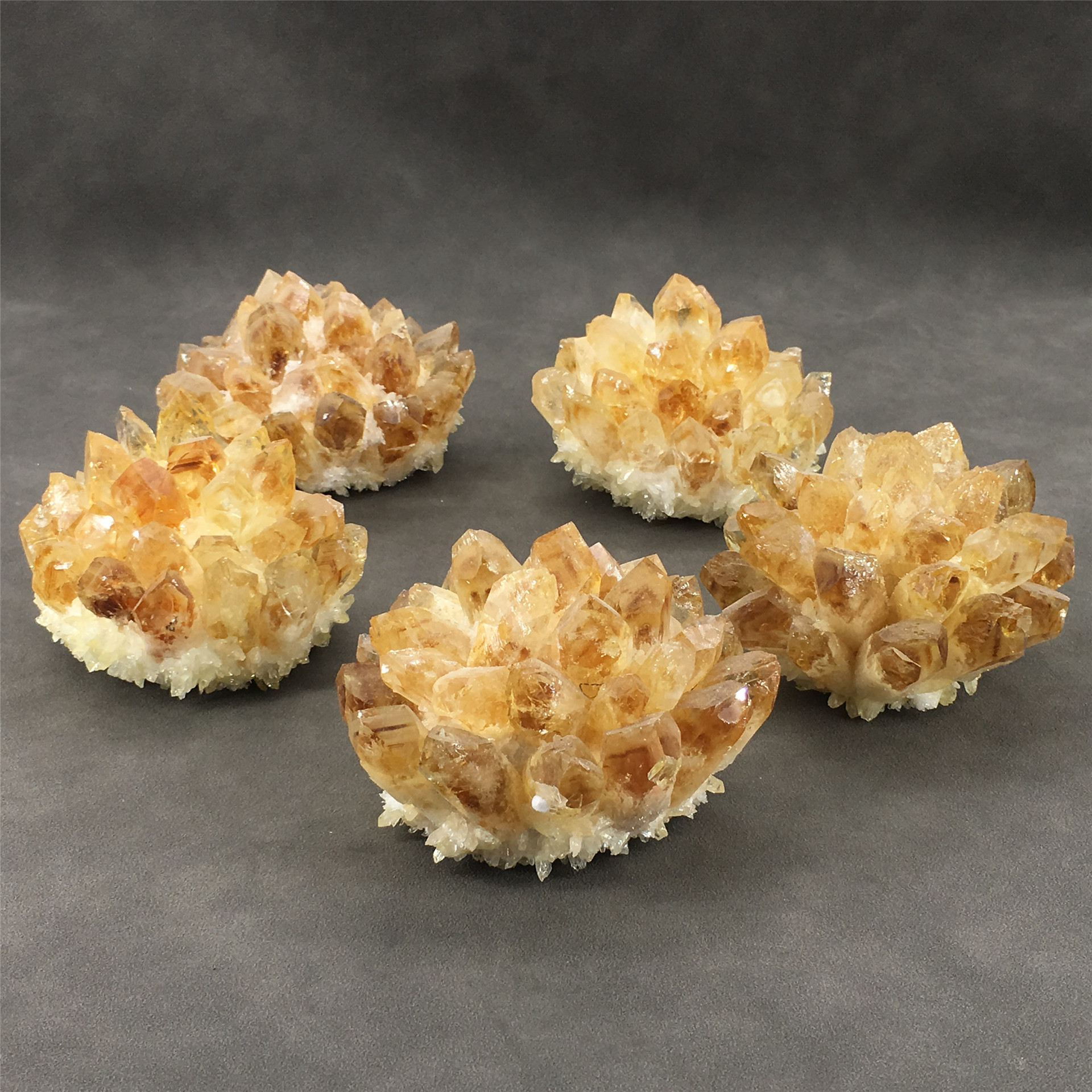 Top saling high quality natural quartz crystal Citrine cluster crystals healing stones for decoration and energy