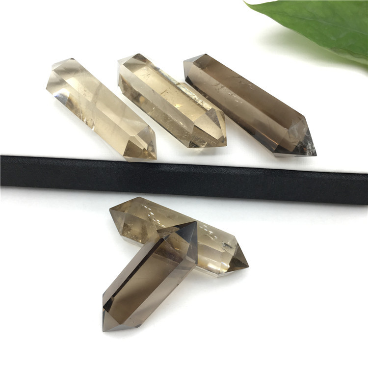 Best selling crystal point wand crafts healing energy tea crystal double point tower wholesale for gifts