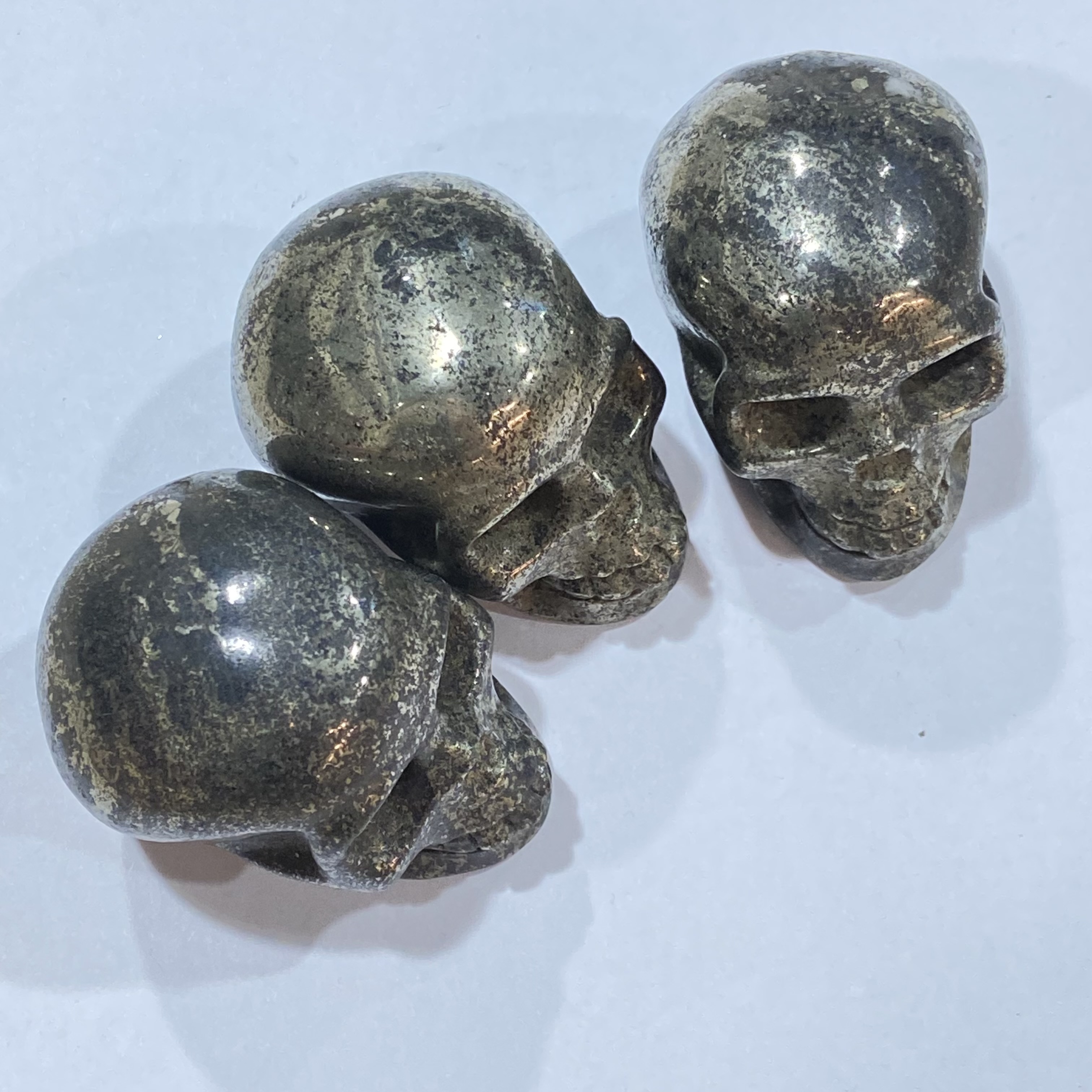 SAMEI JEWELRY wholesale natural Quartz Crystal chalcopyrite stones crystals skull healing stone good price