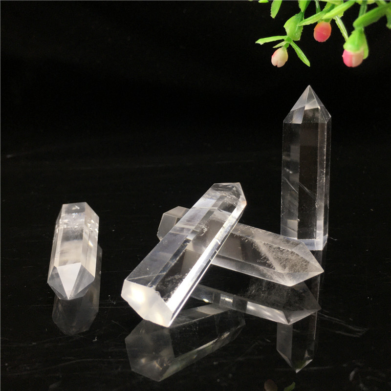 Natural Crystal Craft Snowflake BluntWare Treatment Crystal Stone Point Mini Tower Crystal Healing and Feng Shui