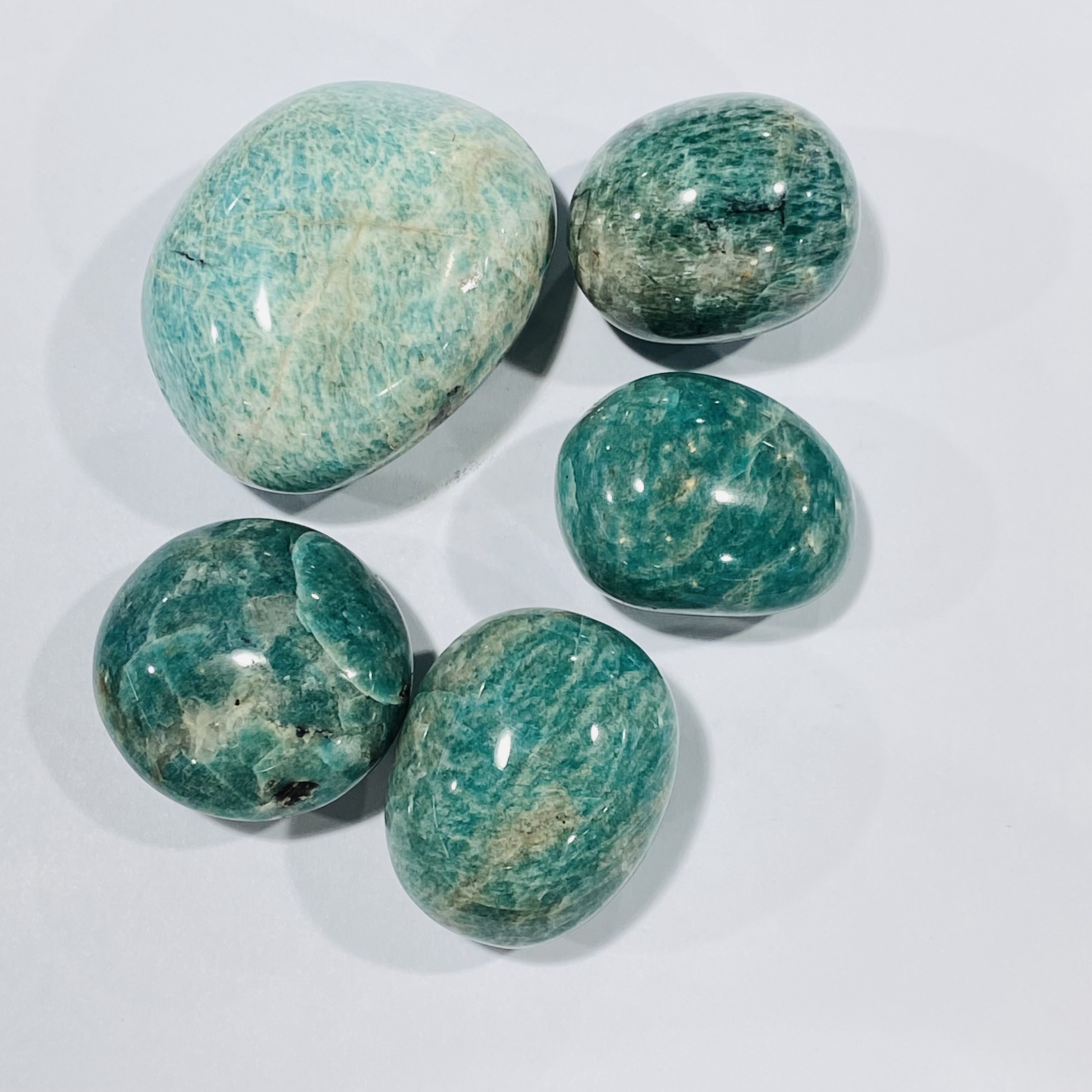 Best Quality Natural crystals healing stones amazonite palm stone healing stone for decoration and gifts