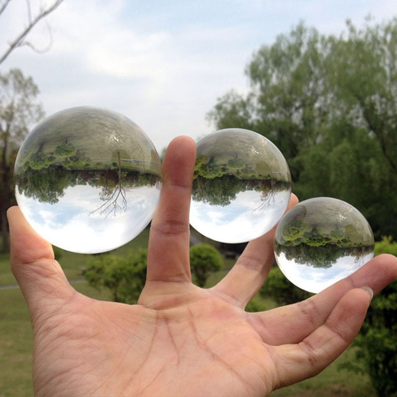 Hot selling crystal ball folk crafts natural polished gemstone healing transparent large crystal ball decoration