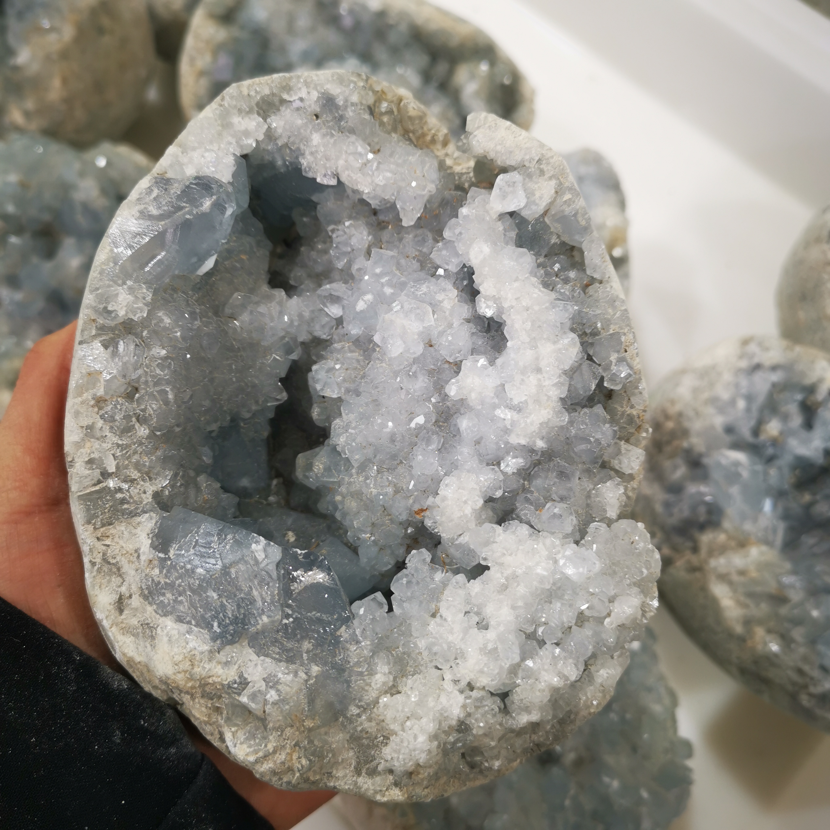 Good Quality natural rough crystal cluster healing reiki bulk blue crystal cave crystals natural cluster for decoration