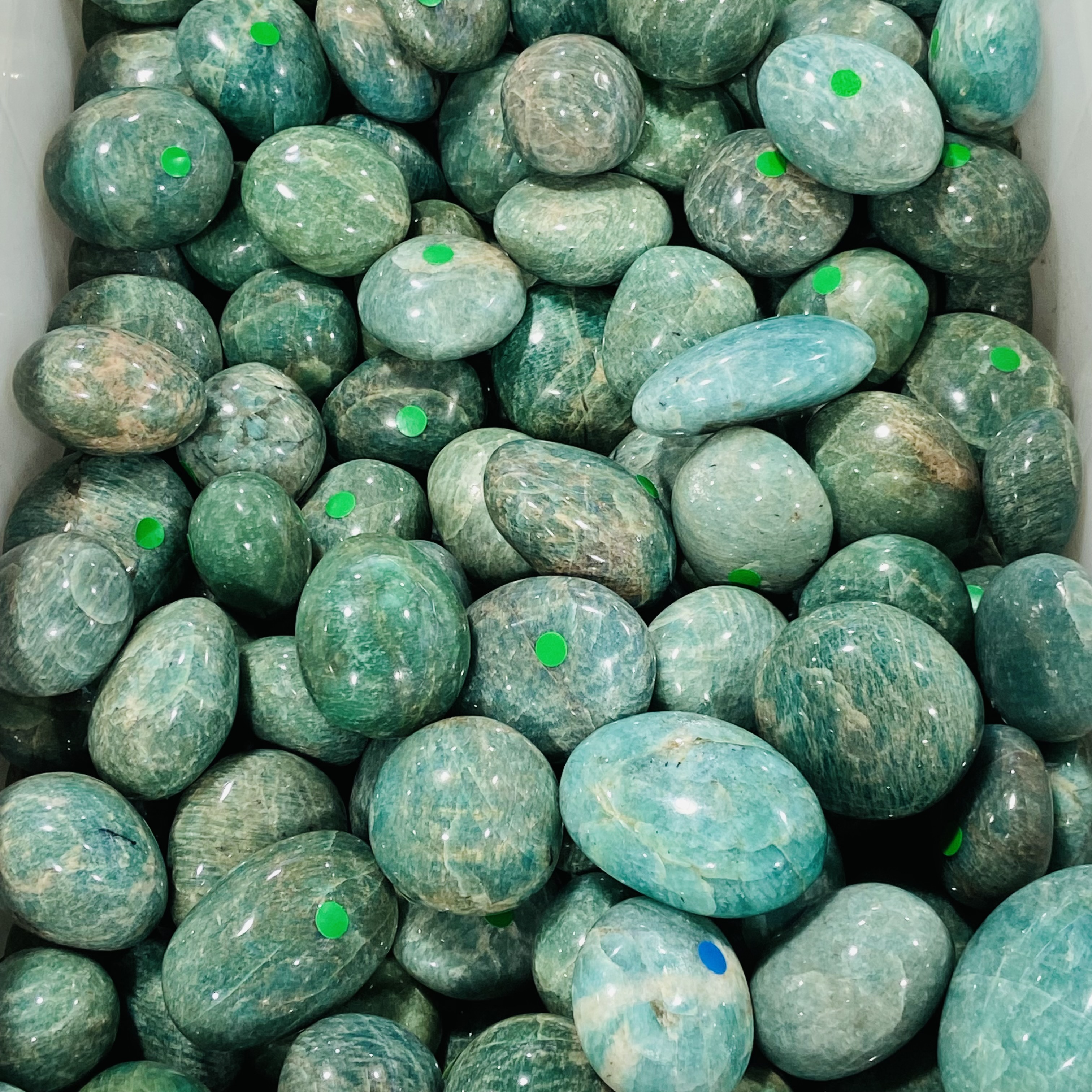 New Natural crystals healing stones amazonite palm stone healing stone for decoration and gifts