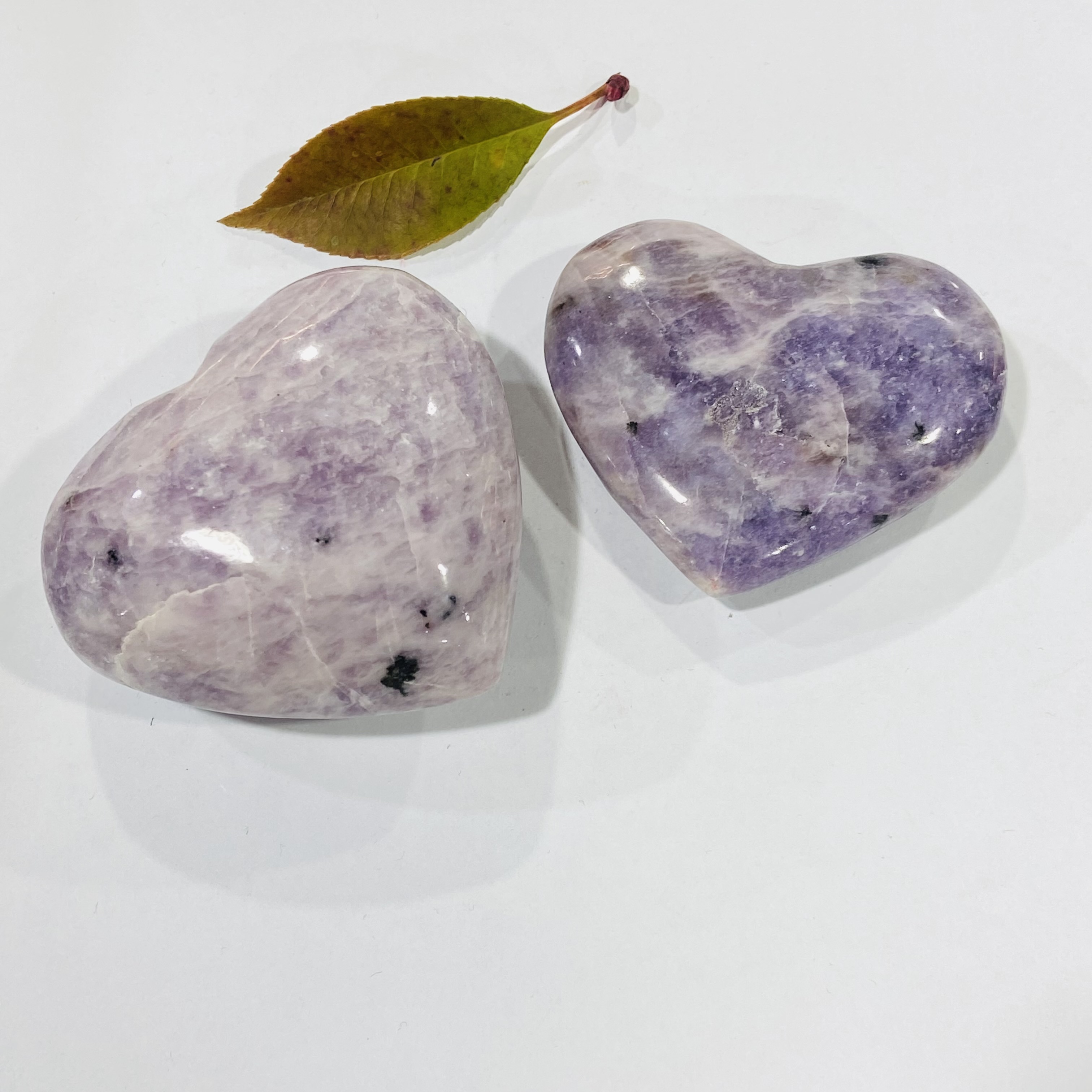 Natural crystals healing stones purple mica stone Crystal hearts healing crystal for decoration and gifts