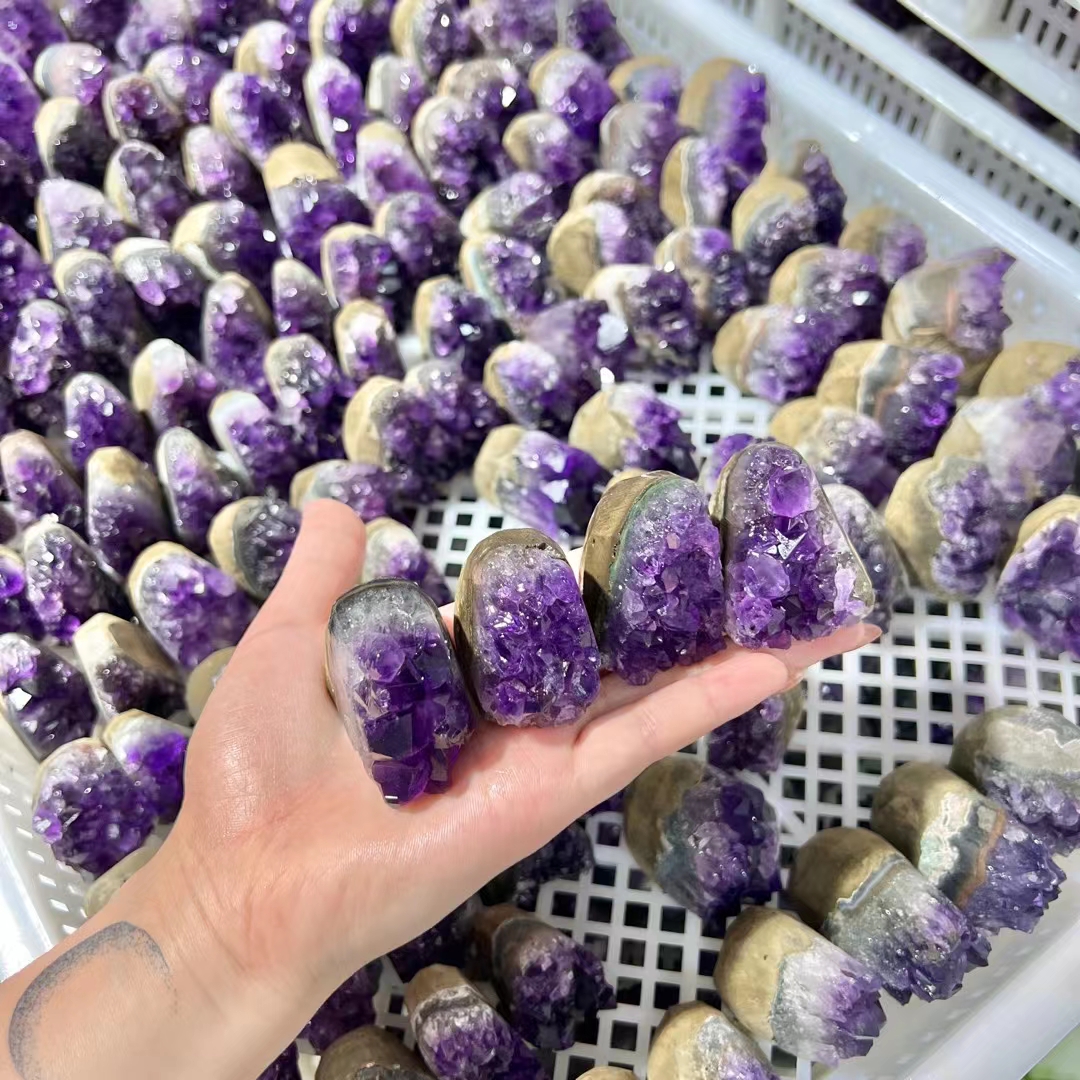 Wholesale high quality small crystal cluster gemstone healing natural amethyst cluster crystal crafts for decoration