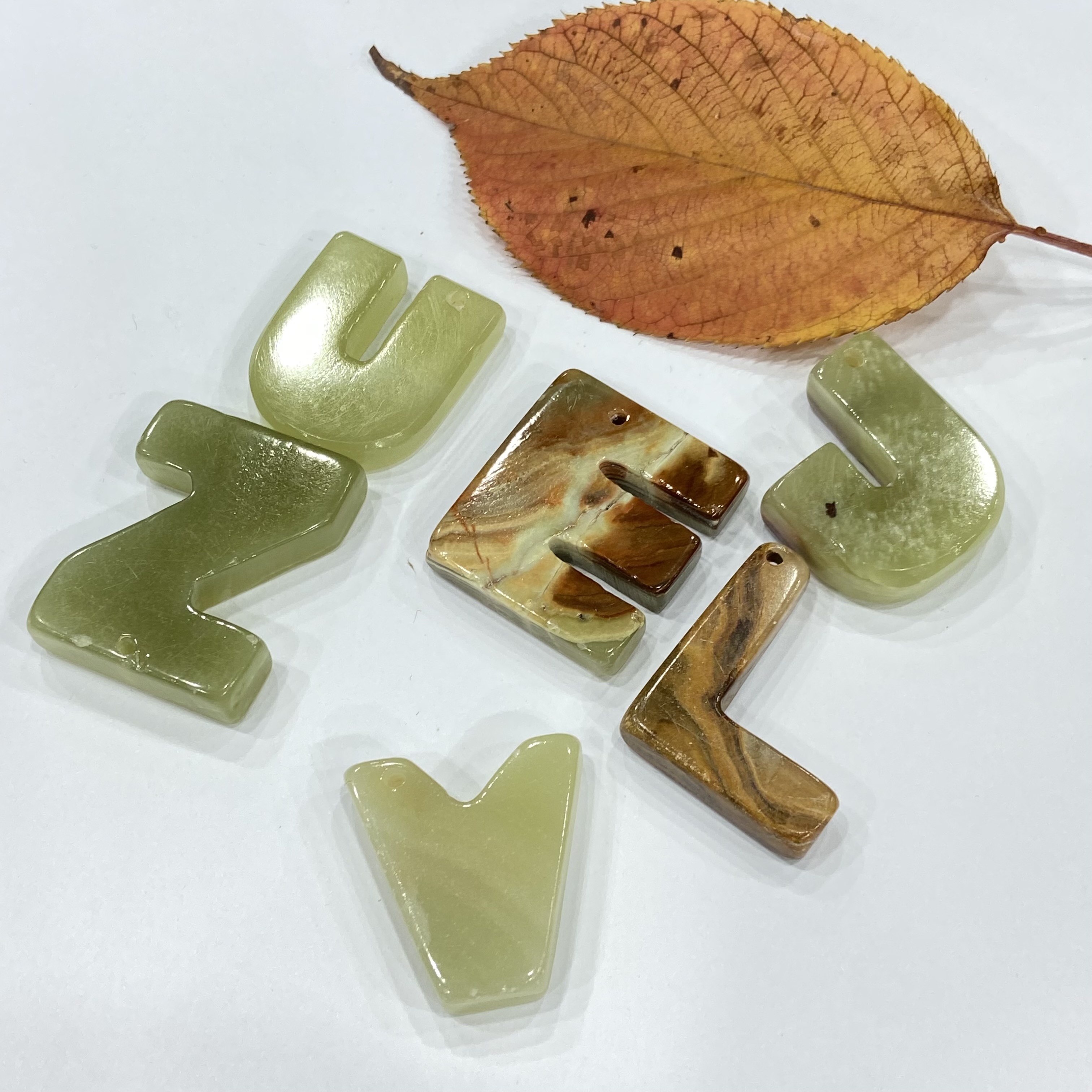 New High Quality Natural crystals healing stones Afghanistan jade English letters Carving piece for decoration and gifts