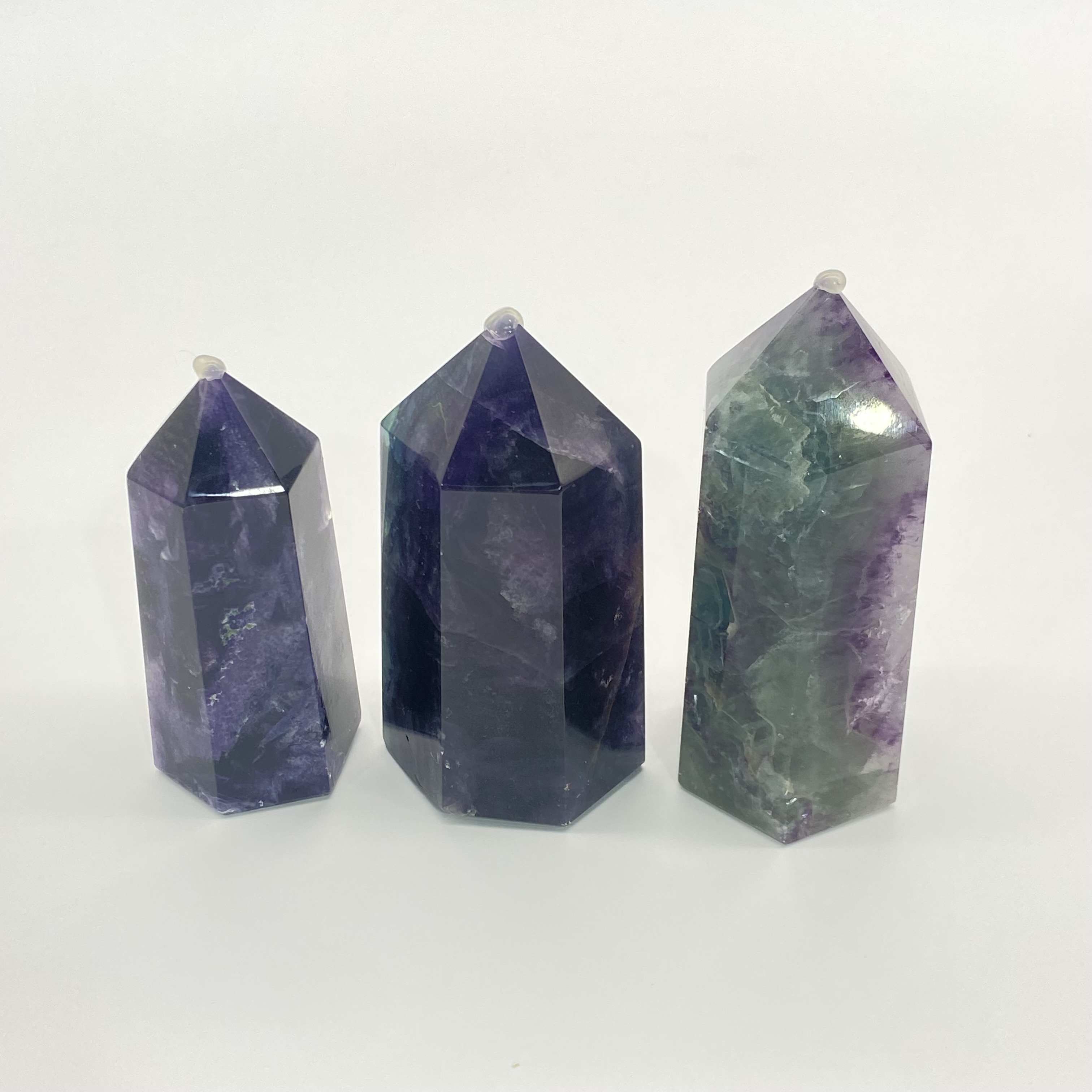 High-Quality natural crystal points wholesale crystal quartz fluorite tower points for healing