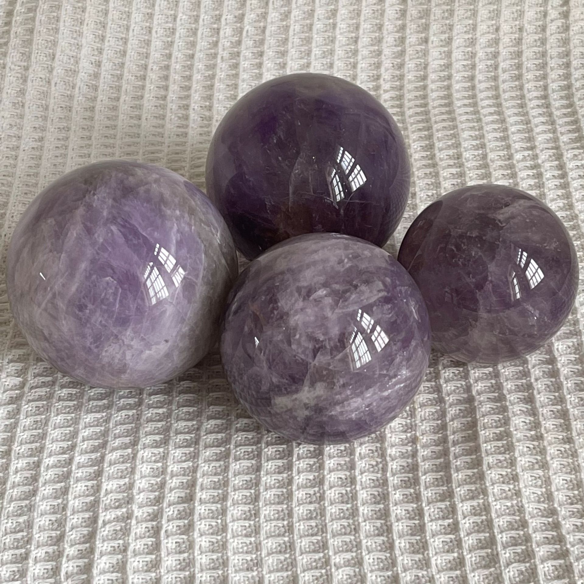 High quality polished amethyst stone sale Natural Reiki Purple Crystal quartz ball for decorations and gifts