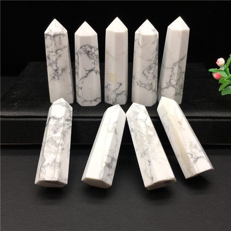 Top quality crystal natural stone small crystal tower point wholesale white pine stone quartz crystal tower for fengshui