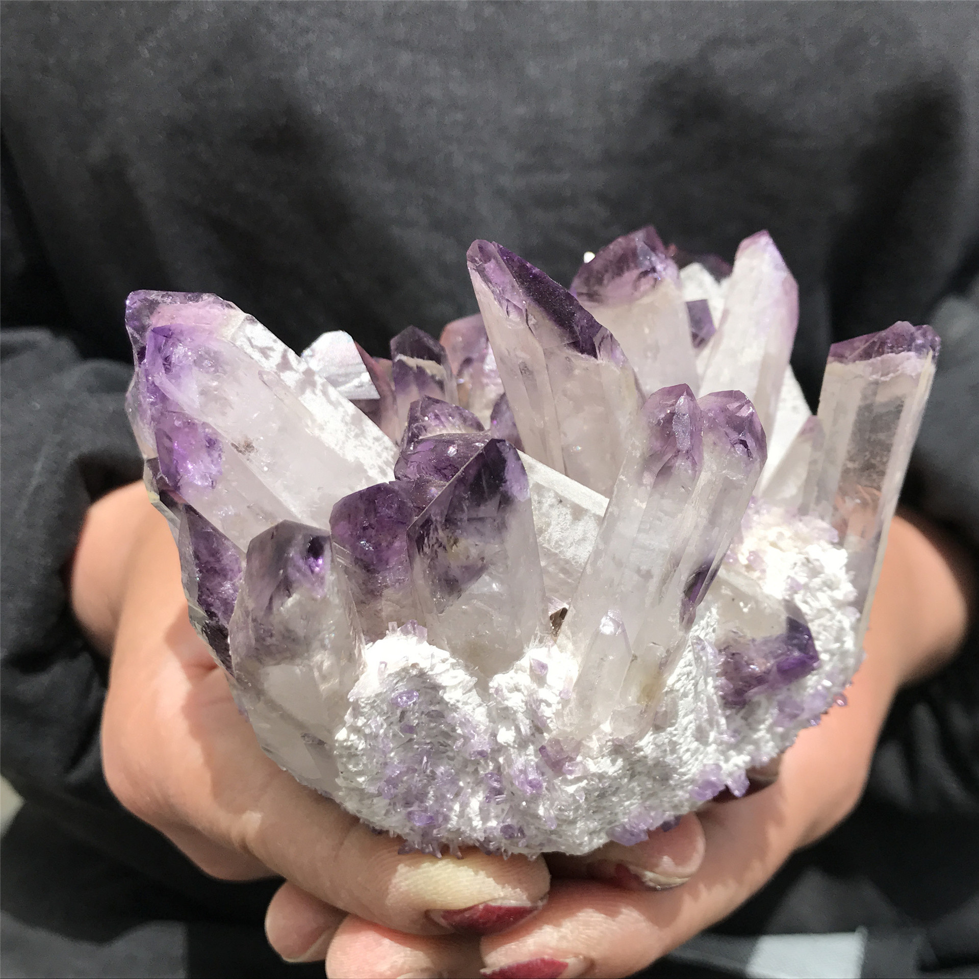 Reiki cluster amethyst bulk crystal cluster natural healing wholesale amethyst cluster for decoration