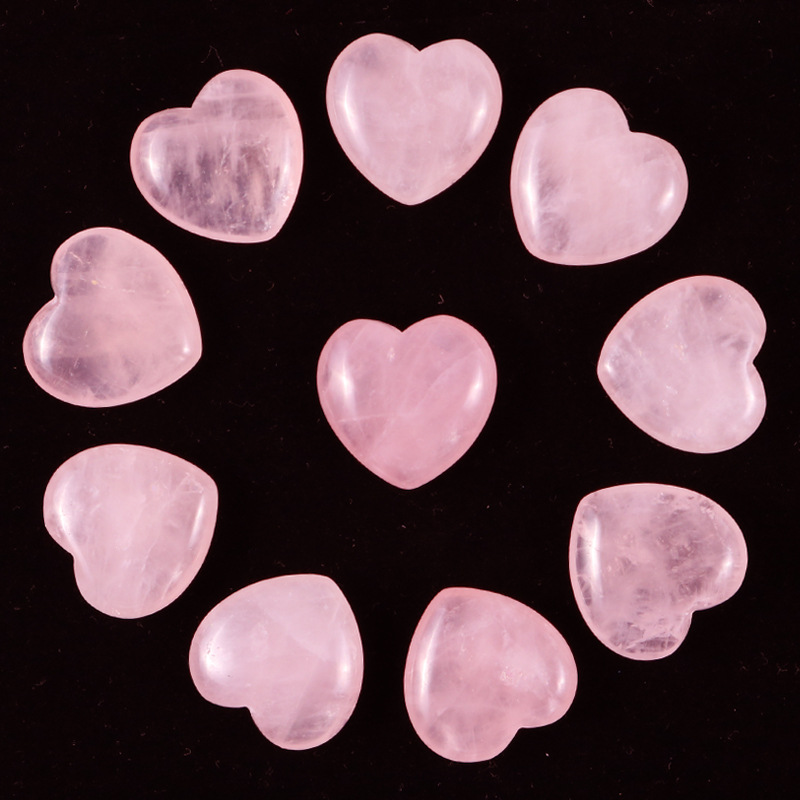 Wholesale good price Natural Healing heart crystal stone polishing heart shaped quartz crystals SAMEI JEWELRY