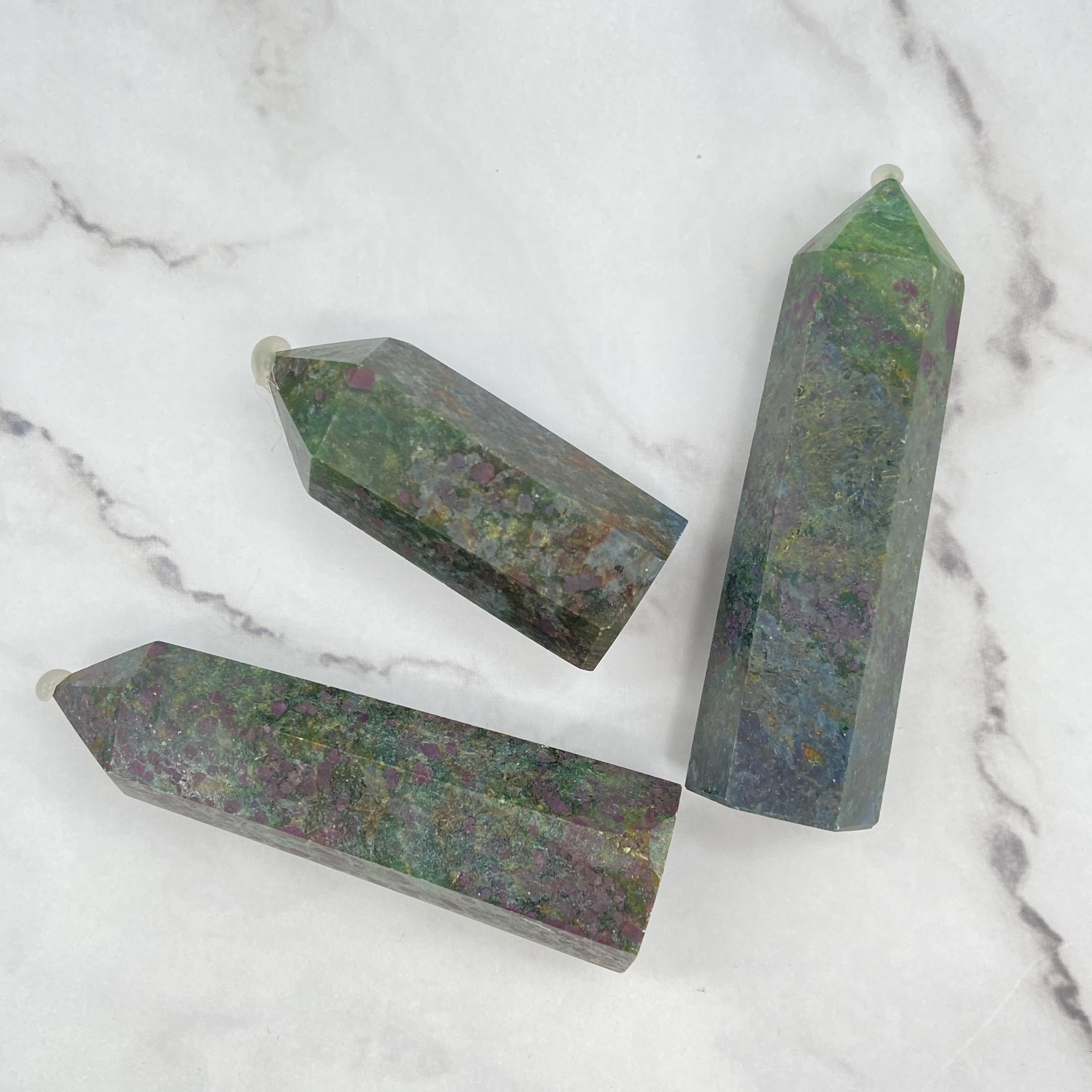 Hot selling natural bulk crystal points polishing red green treasure mini tower crystals for Fengshui healing