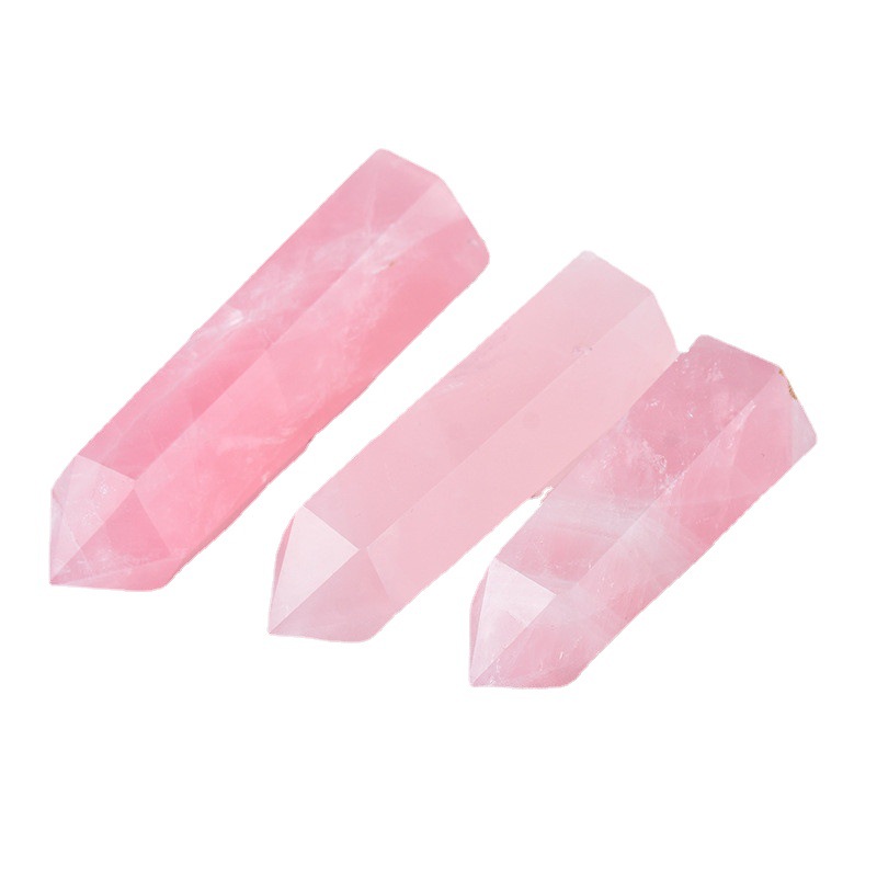 Hot sale natural crystal stone tower bulk healing polished rose small tower holiday decoration