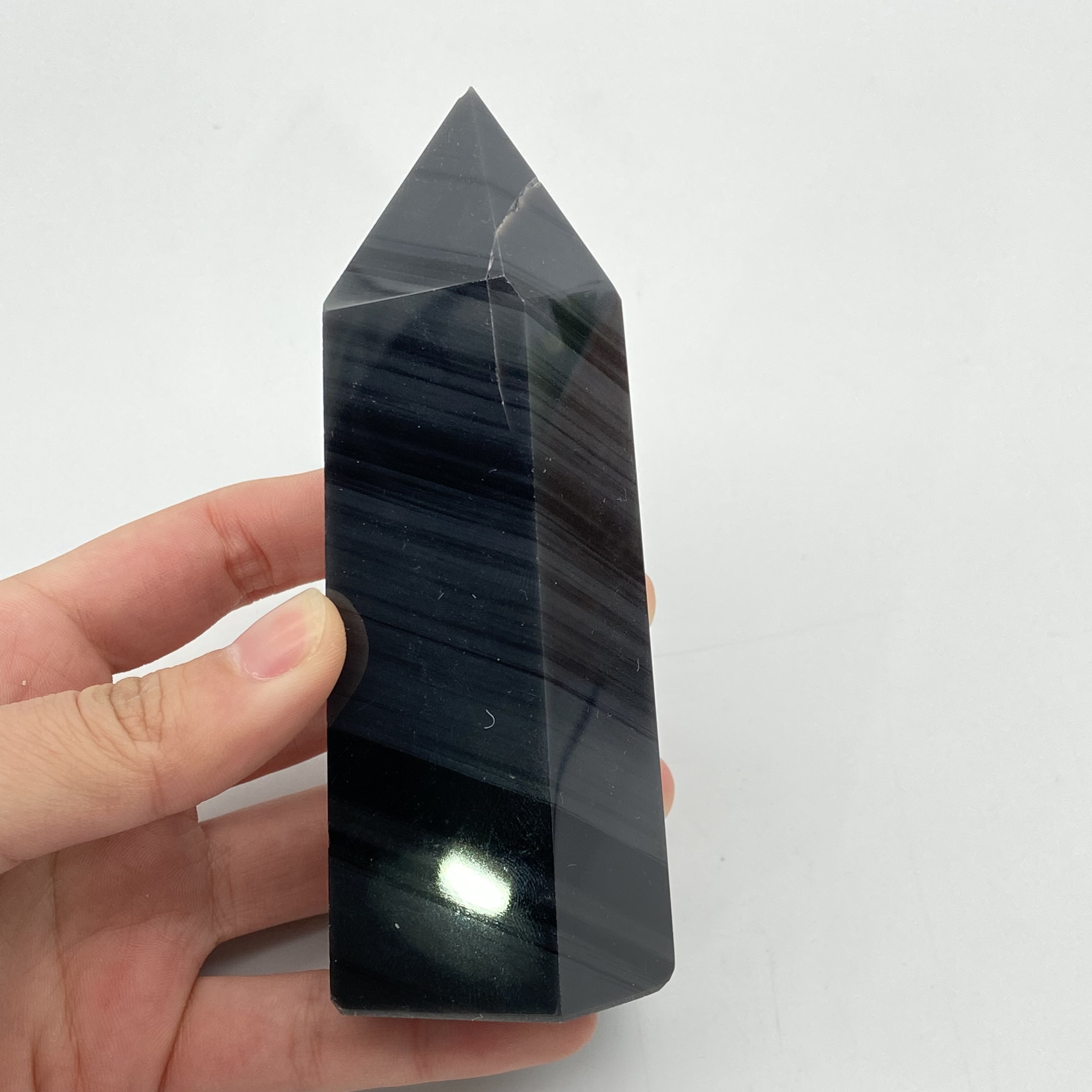 Good quality crystal healing towers reiki bulk natural polished obsidian clear crystal quartz crystal point