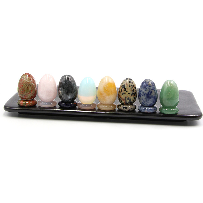 High Quality Crystal Carved Egg Crafts Wholesale Various Healing natural small crystal palm stones eggs for decoration