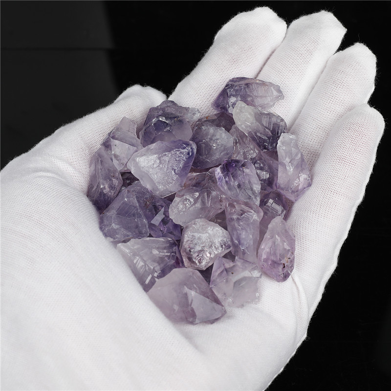 Top quality small amethyst crystal price natural healing amethyst tumbled stone gravel wholesale for fengshui