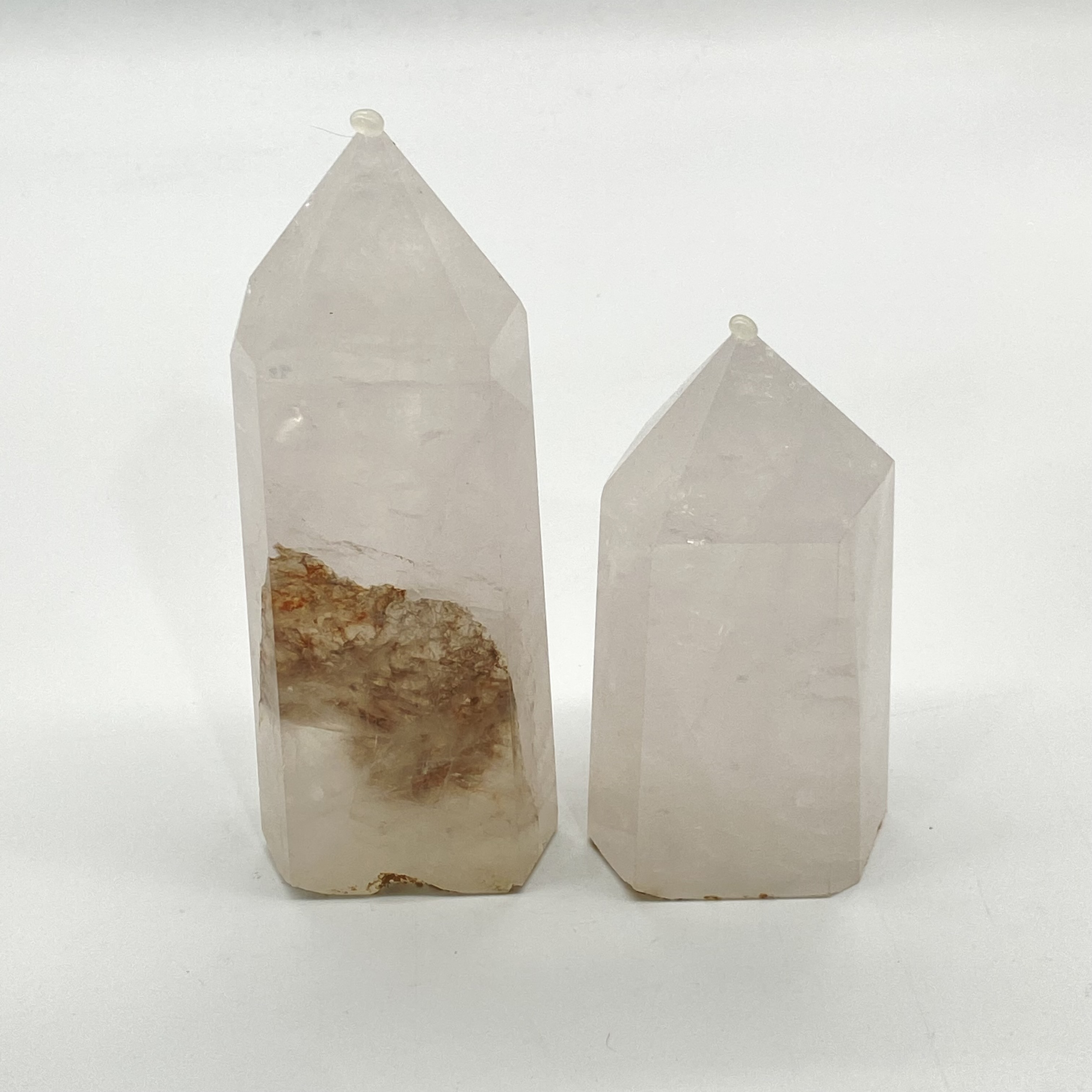 Natural Healing Gemstone polishing large white crystal point tower wholesale for fengshui decoration