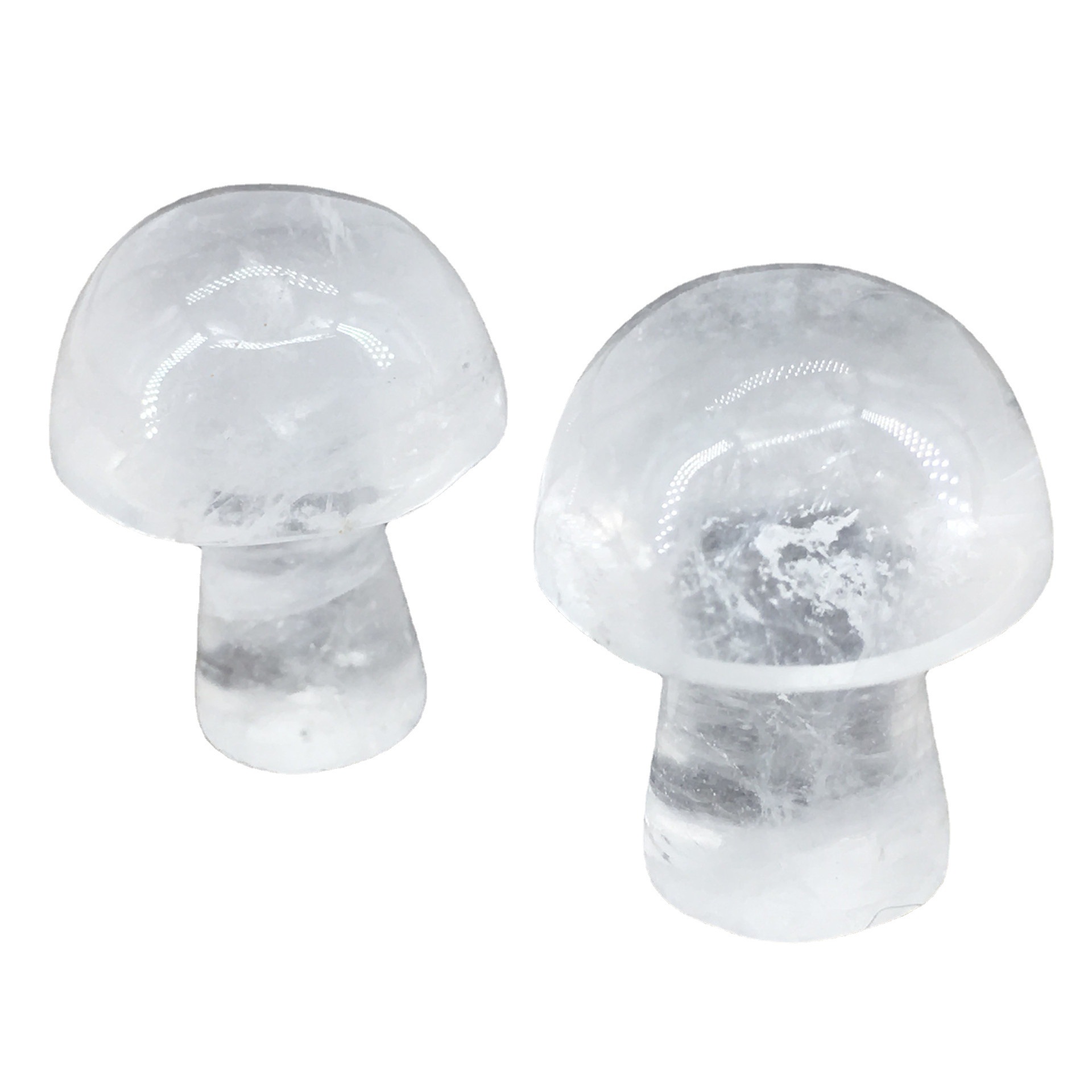 Hot Sale Crystal Healing Stone Natural GemStone Mini Transparent Crystal Mushroom Carving Craft