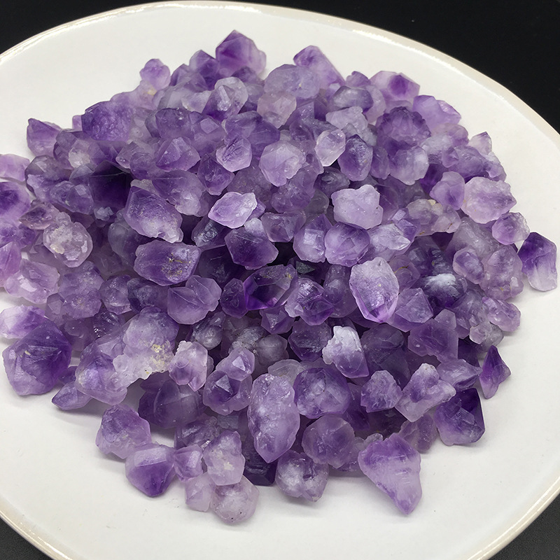 Wholesale natural Quartz Crystal amethyst crystals healing stones amethyst small crystal cluster for decoration