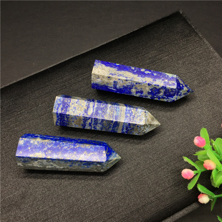 Bulk wholesale natural lapis lazuli fengshui decoration healing reiki lapis lazuli crystal point tower