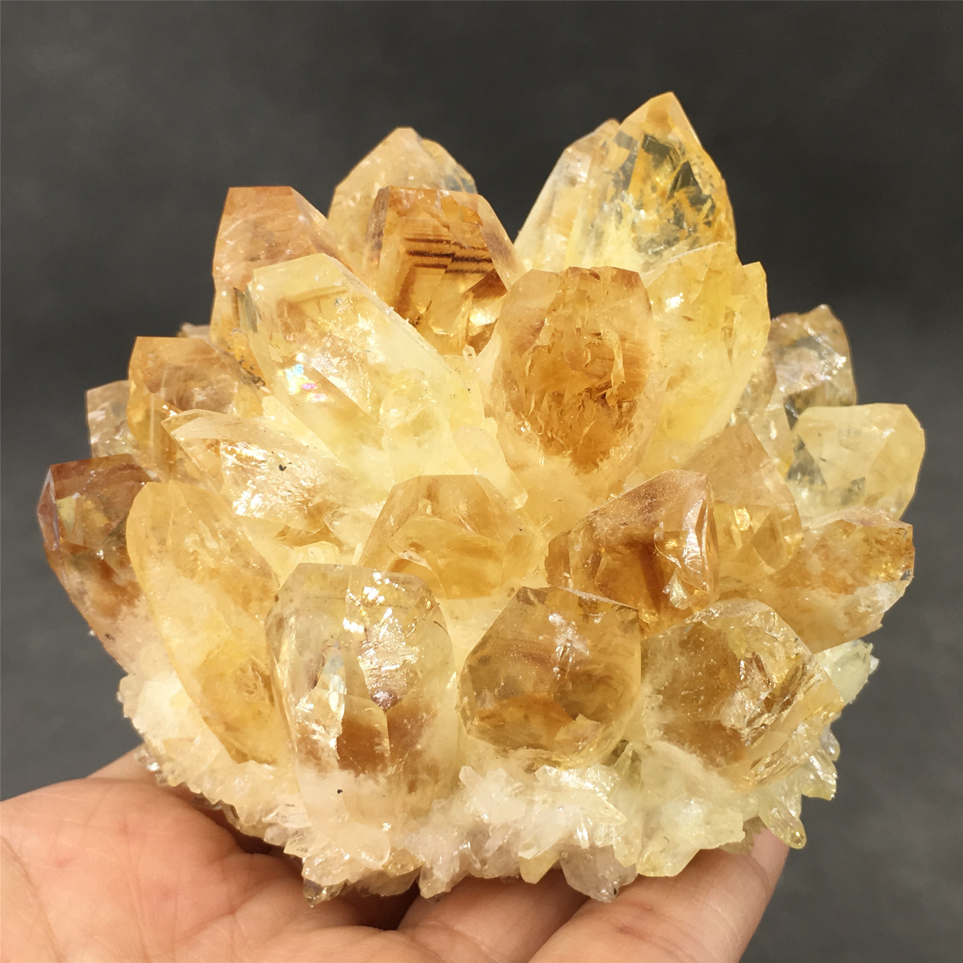 Top saling high quality natural quartz crystal Citrine cluster crystals healing stones for decoration and energy