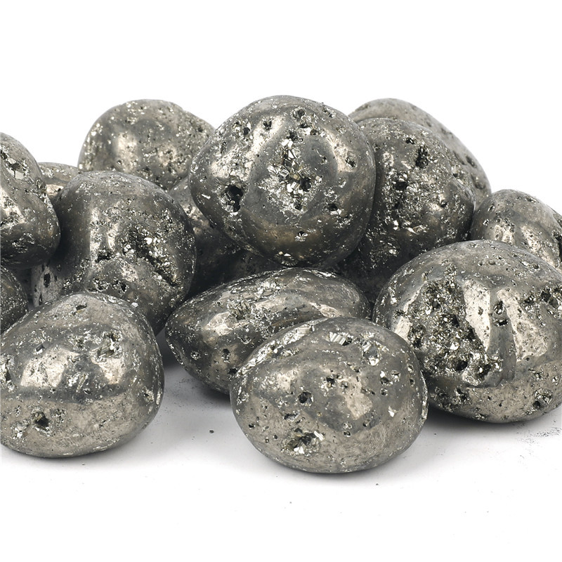 Natural bulk price pyrite stone 2-4cm healing reiki pyrite tumbled stones polished mineral raw stone specimen