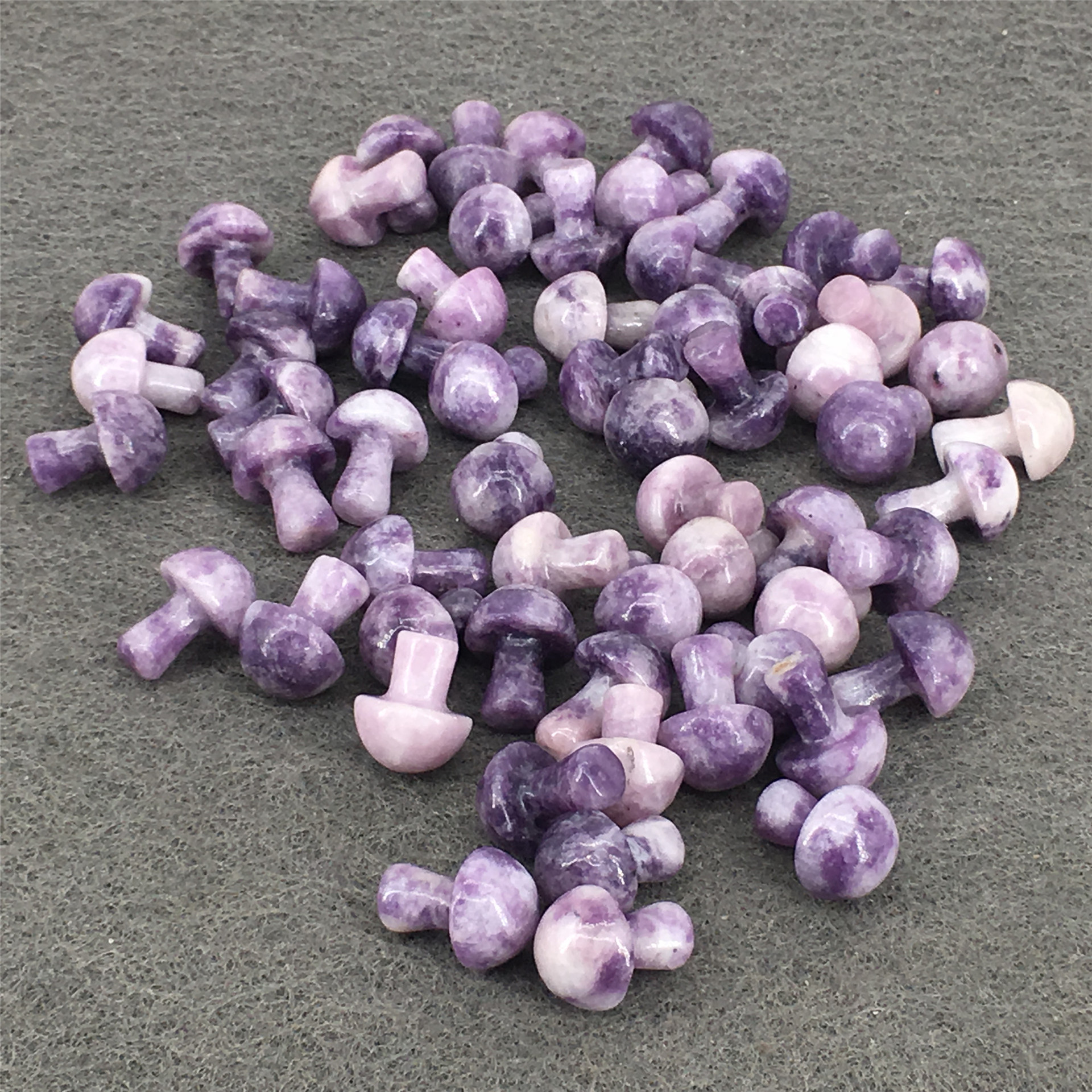 Hot sale crystal healing stone carving natural gemstone mini amethyst mushroom carving craft