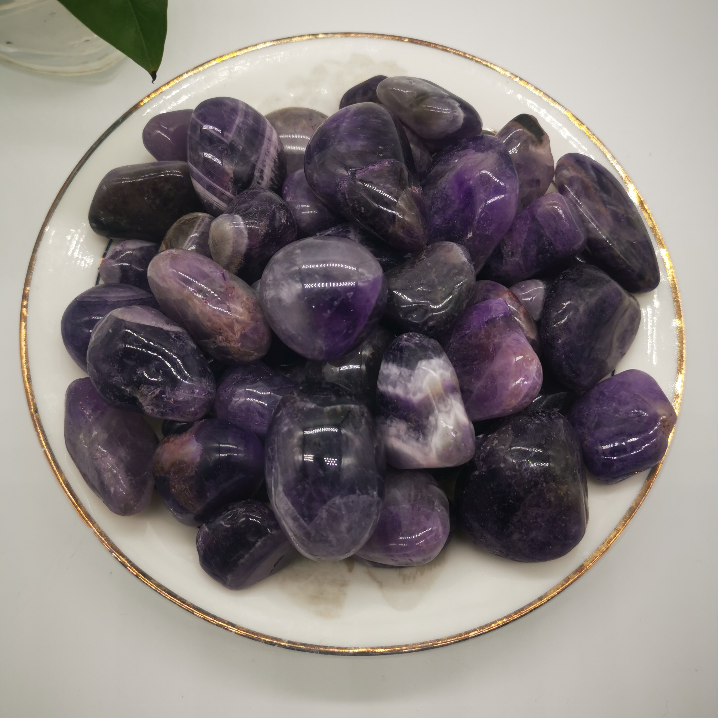 High quality fengshui stone amethyst gravel natural reiki dream amethyst crystal healing tumbled stones for sale