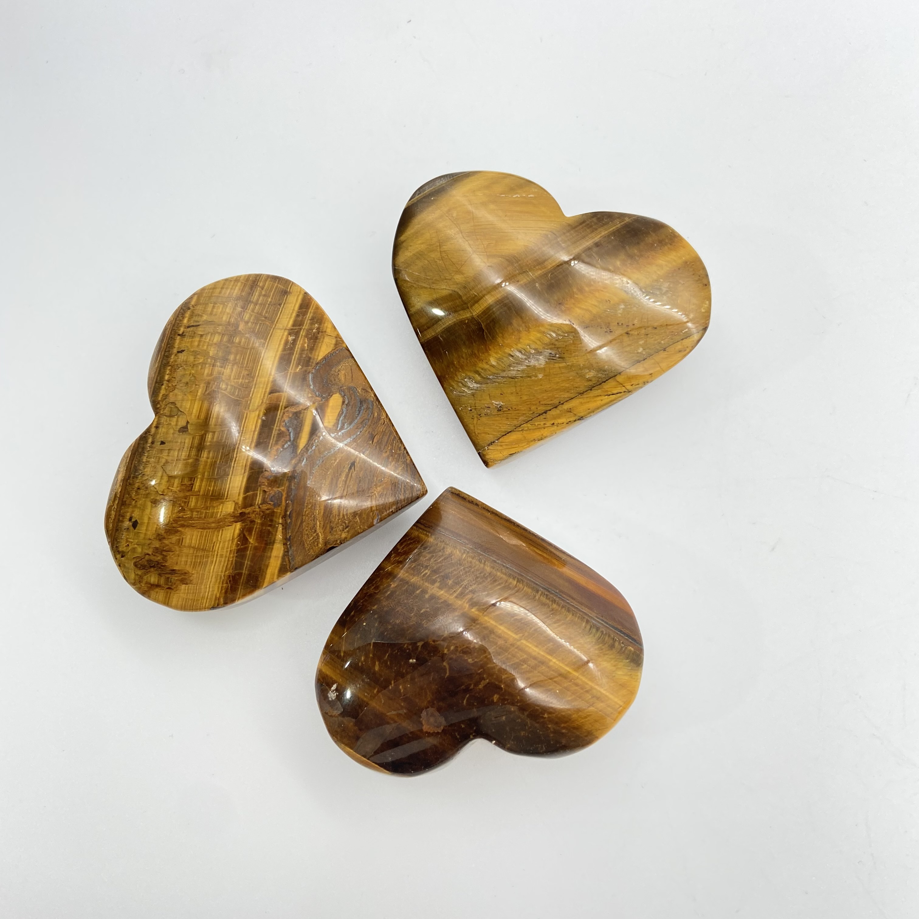 Best Quality Natural crystals healing stones tiger eye stone heart fengshui and healing crystal stone for decoration and gifts