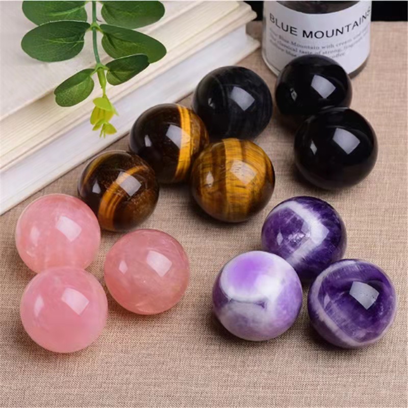 Natural Polishing Crystal crafts crystal balls natural Healing Purple crystal ball Wholesale For Sale