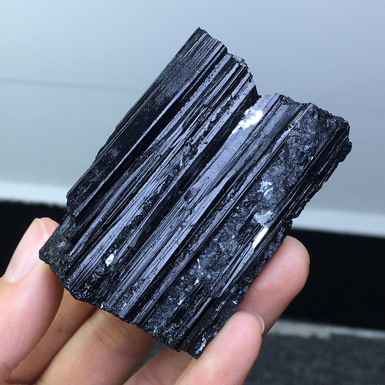 Hot sale natural quartz rough gemstone crystal stone black tourmaline wholesale