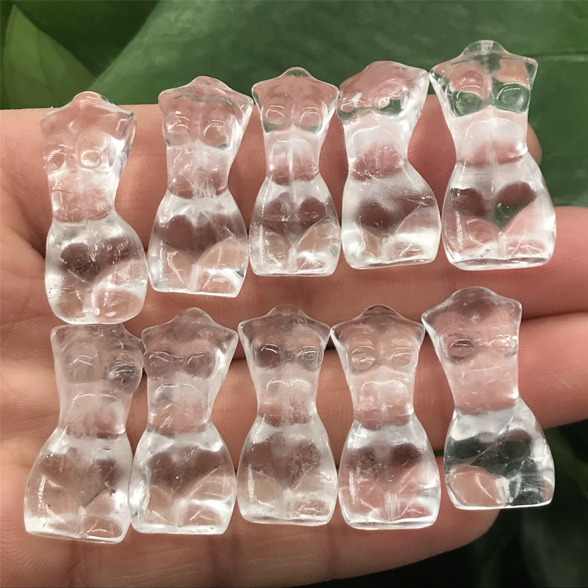 SAMEI JEWELRY Hand carving crafts crystal body mini carvings natural healing good price crystal female body carving