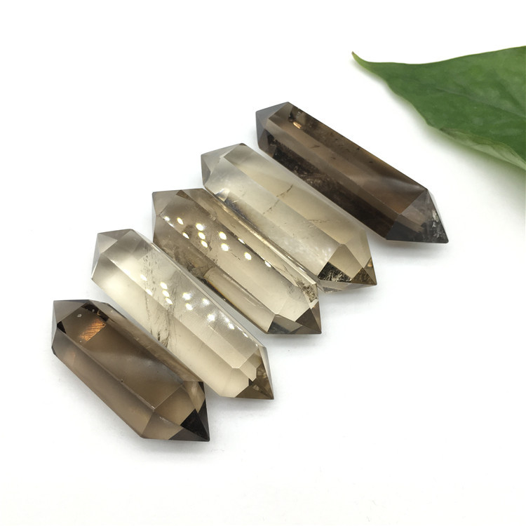 Best selling crystal point wand crafts healing energy tea crystal double point tower wholesale for gifts