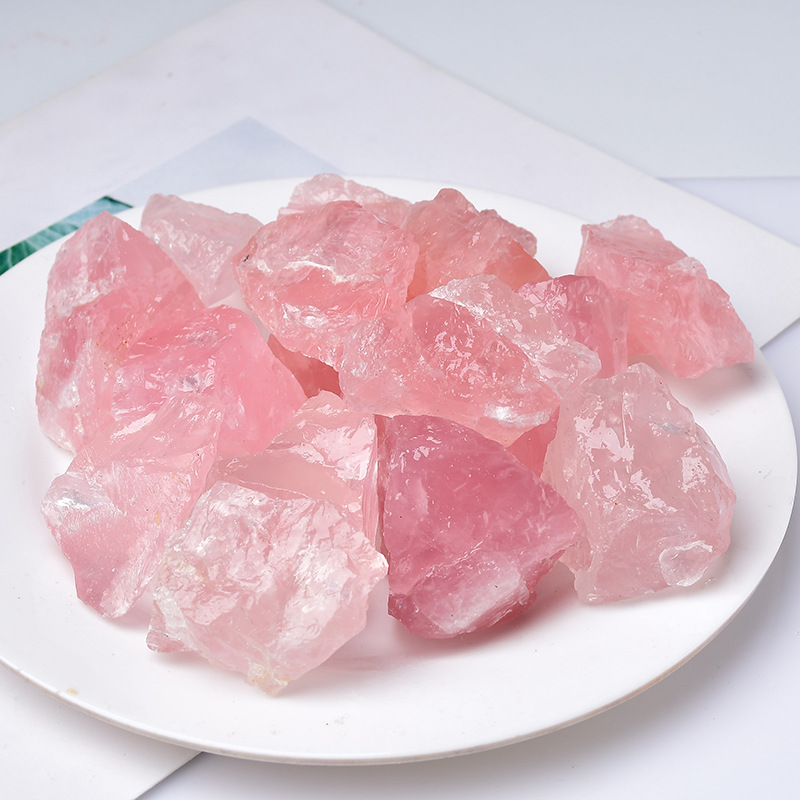 Natural Primordial Healing Stone Mineral Energy Stone High Quality Reiki Healing Rose Crystal Rough