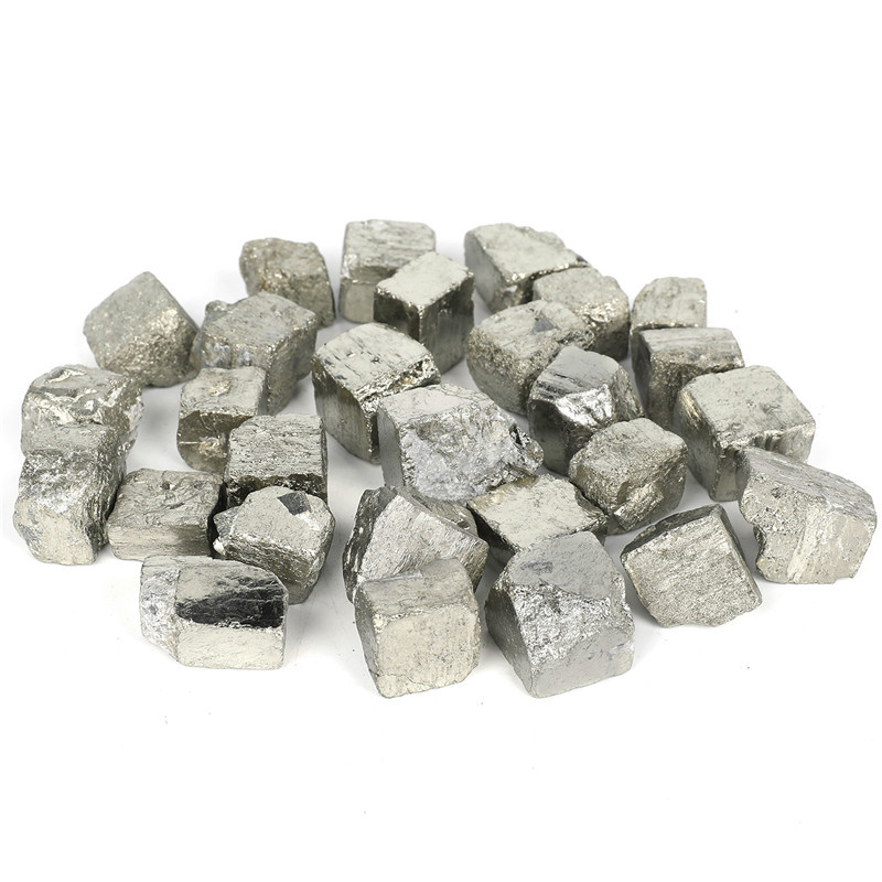 Best selling natural mineral crystals healing stones raw wholesale small square iron pyrite ore rough stone material for sale