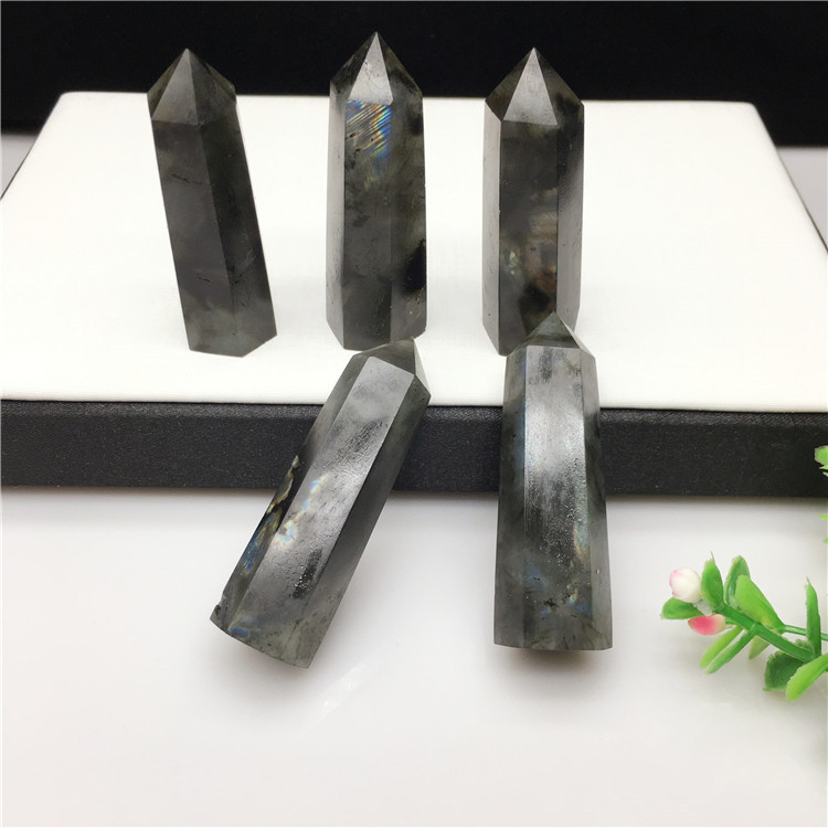 High quality crystal tower point wholesale healing labradorite stone crystal stone towers for decoration