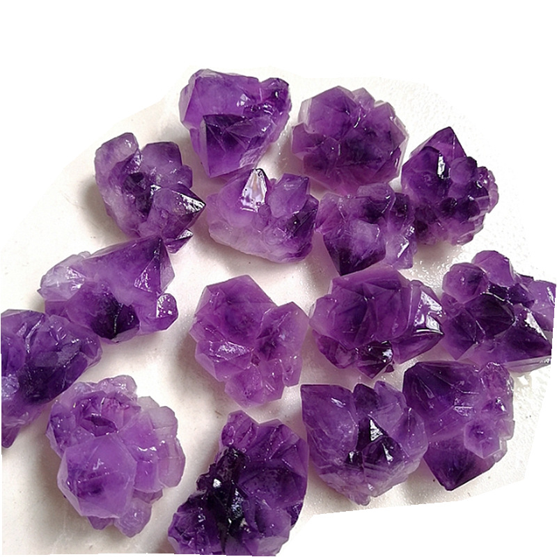 Wholesale natural amethyst stone rough crystal amethyst small crystal cluster decoration