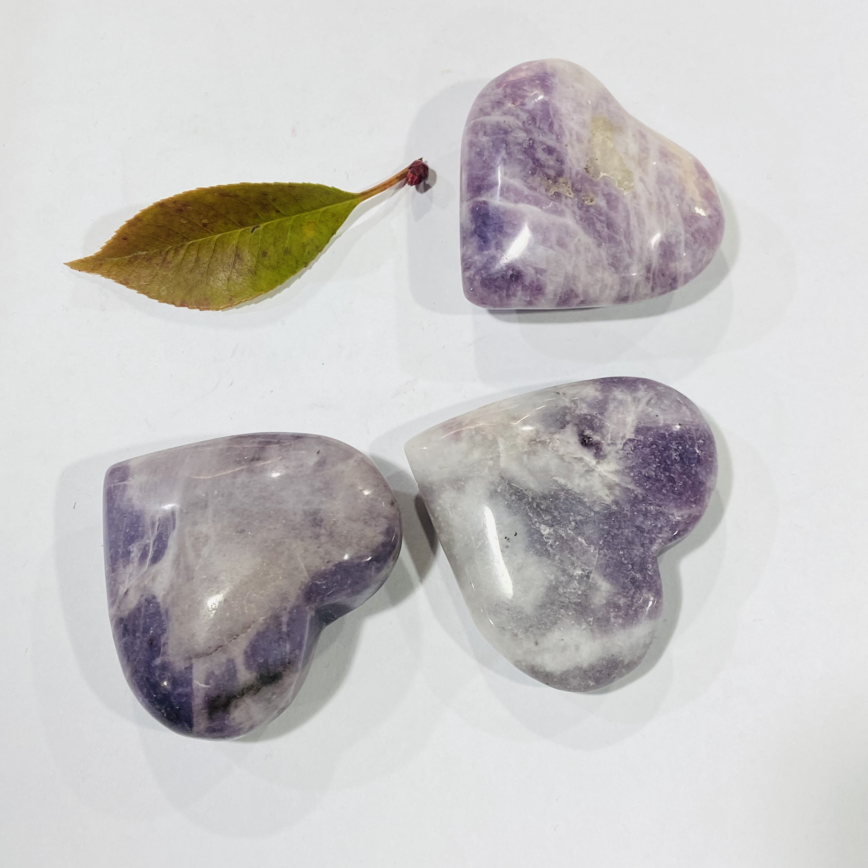 Natural crystals healing stones purple mica stone Crystal hearts healing crystal for decoration and gifts