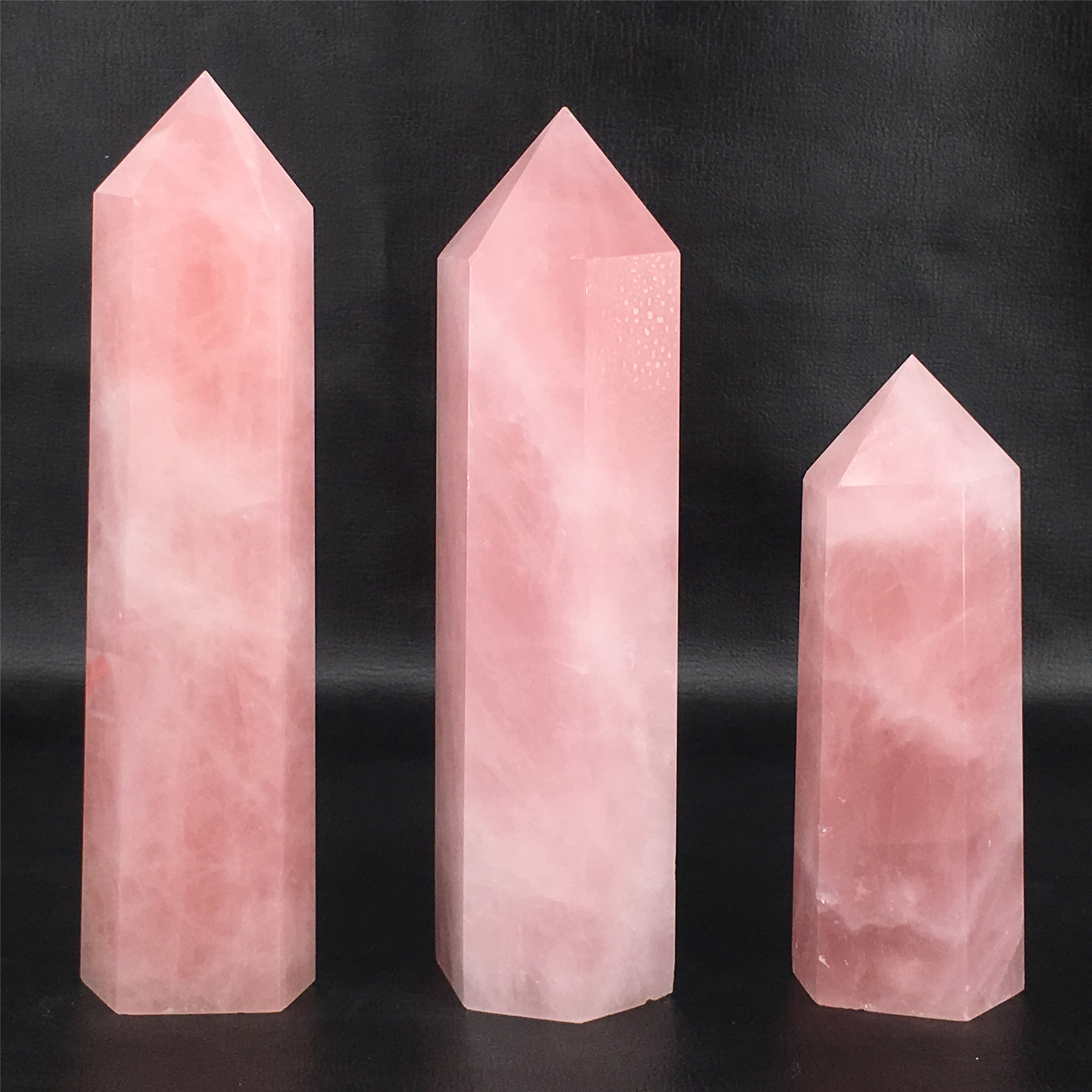 SAMEI JEWELRY crystal tower point wholesale good price natural healing rose quartz crystal large tower for decoration