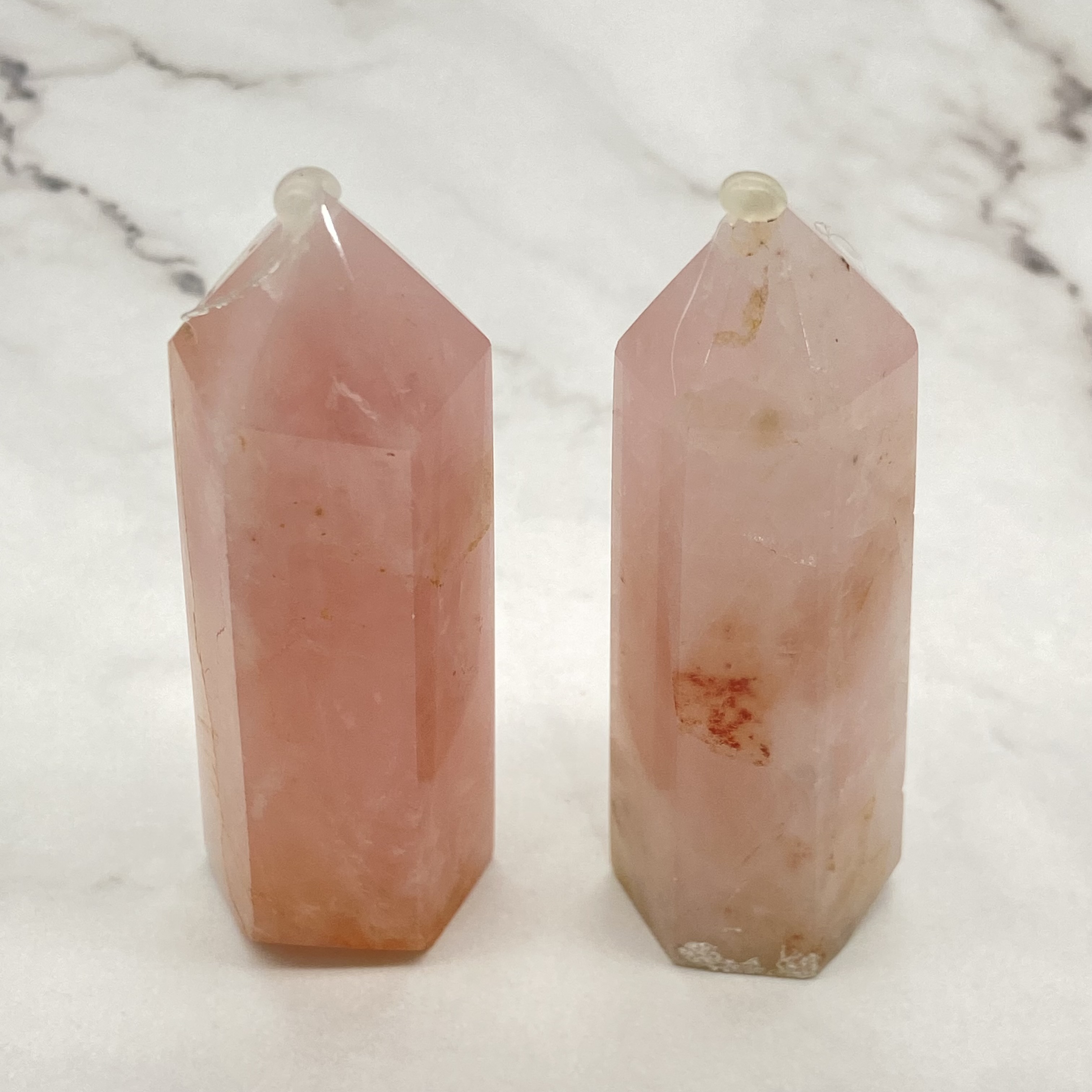 Top quality crystals healing stones natural reiki gemstone bulk pink crystal tower for fengshui decoration