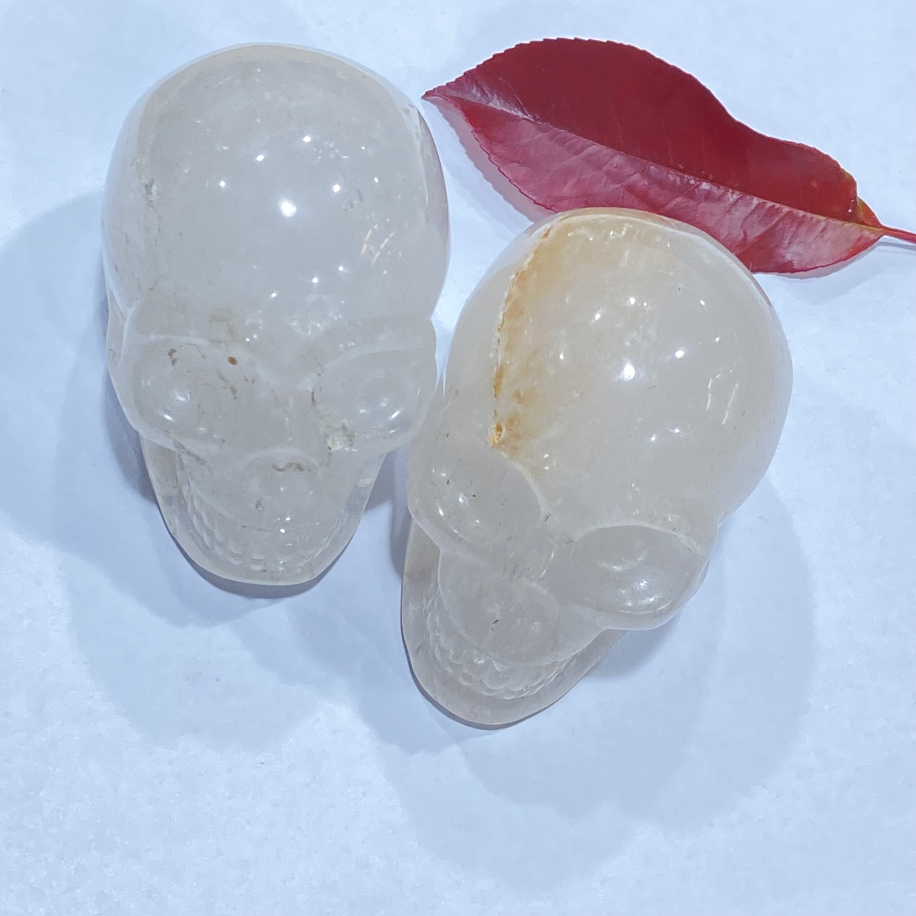 Natural Clear Healing Crystals Stones Skulls Craft White Crystal Skull For Gift Decoration