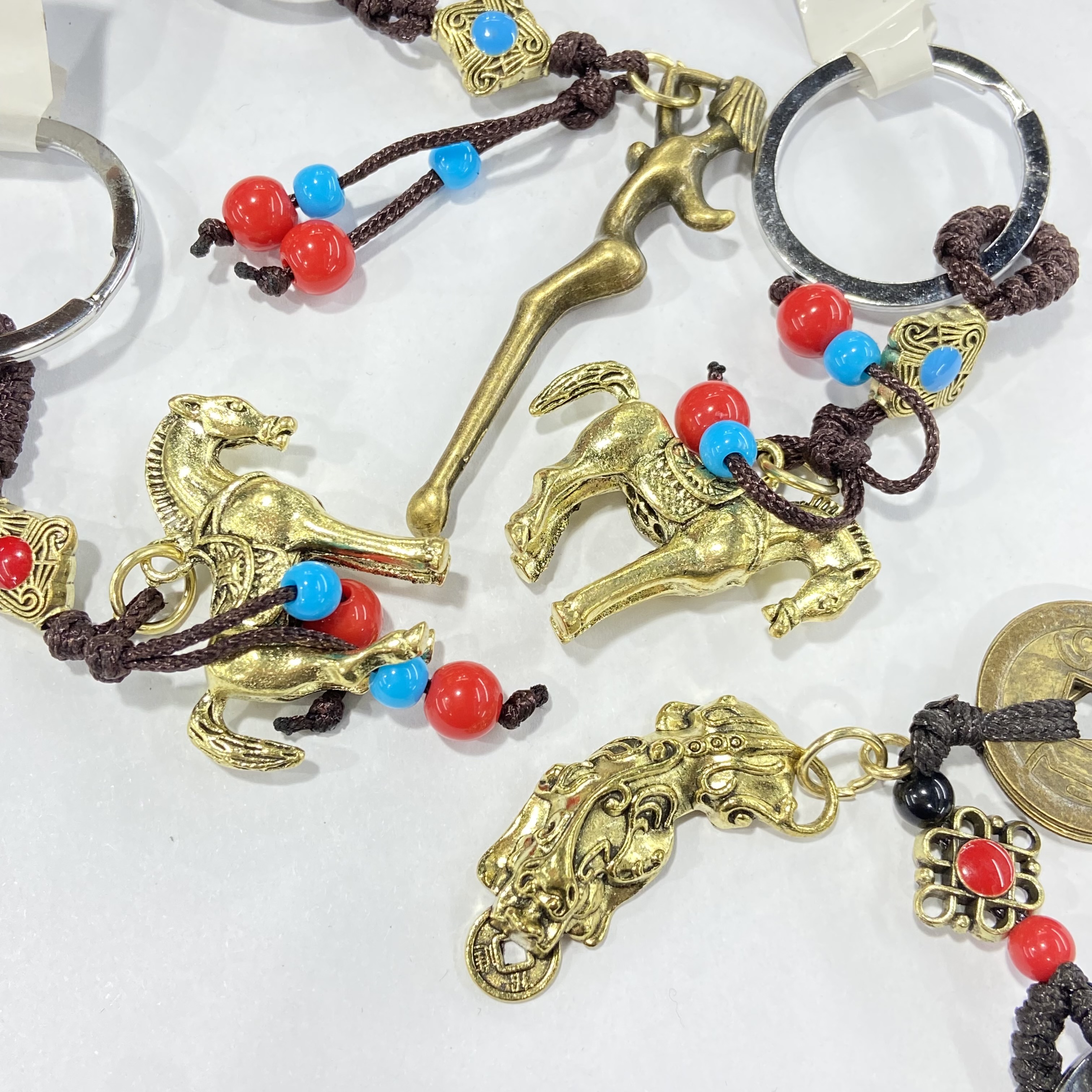 wholesale natural crystal crafts gift religion alloy key chains for decoration