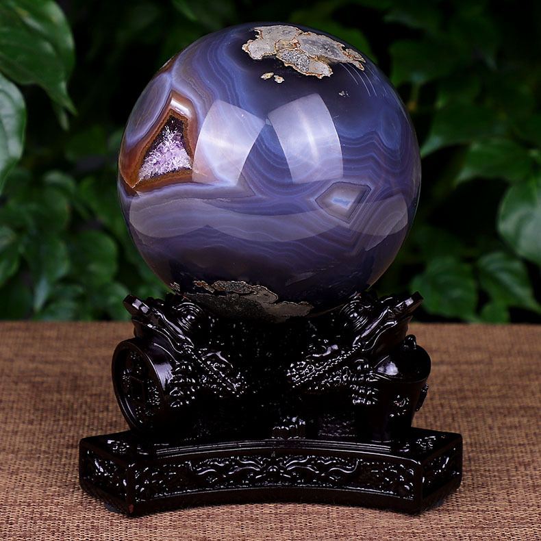 Wholesale high quality crystal treatment amethyst crystal cave cluster ball spirit decorative gemstone