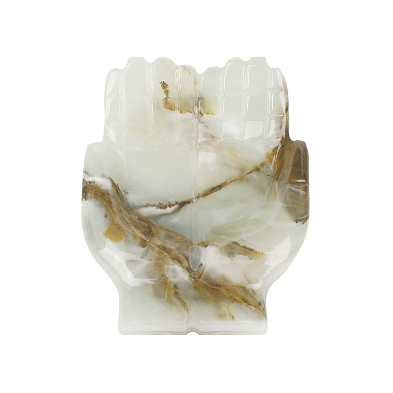 Natural Healing Crystal Carved Decoration Afghanistan Jade Praying hands crystal carving crafts For Home Decor