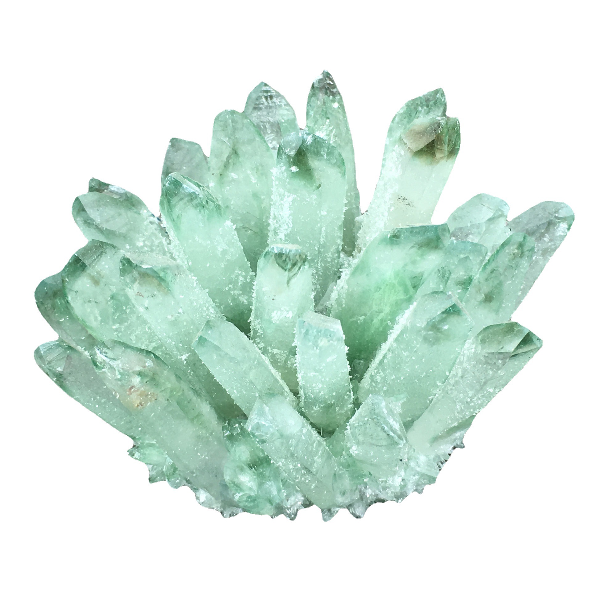 SAMEI JEWELRY Hot Item crystals natural cluster wholesale reiki healing good price green crystal cluster for Decorative and gift